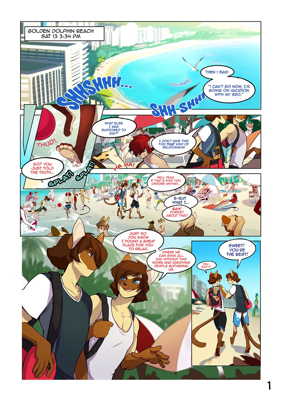Cats Love Water page 2 full