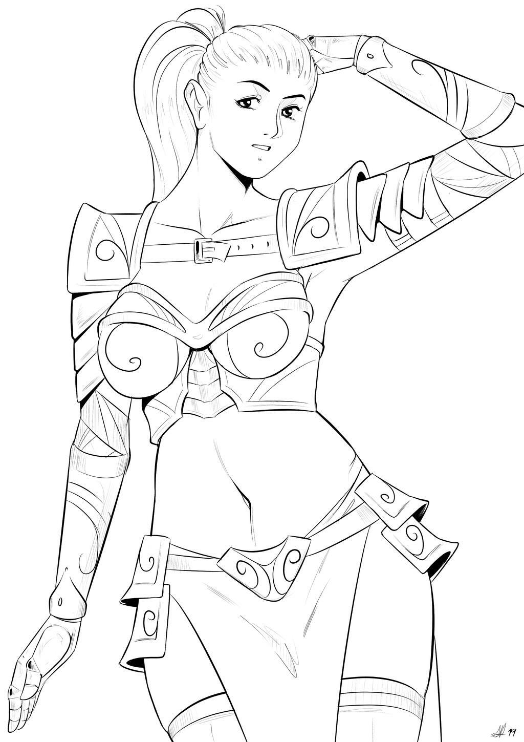 Antianarah - Dark Souls warrior girl page 5 full