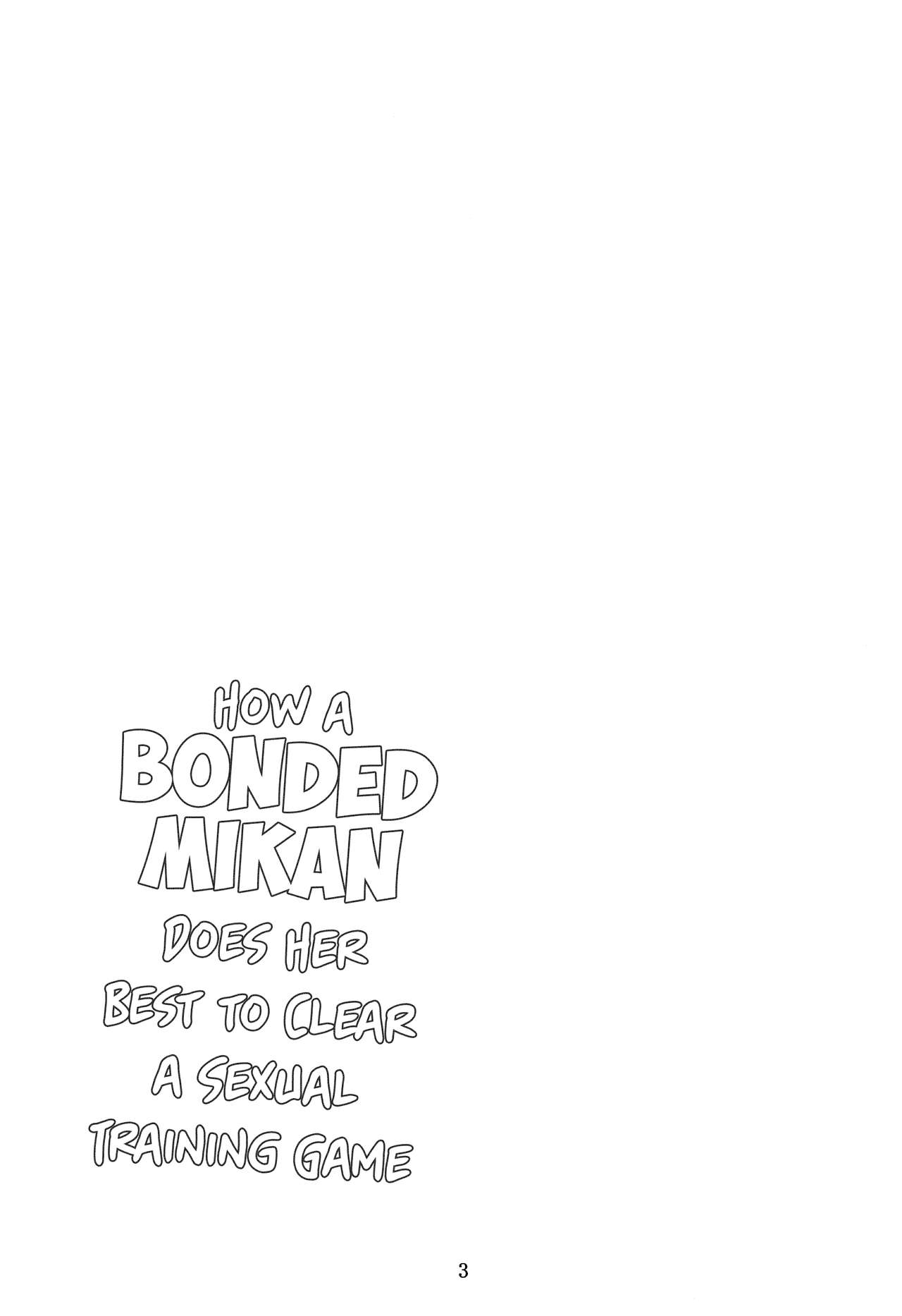 Kousoku Sareta Mikan ga Choukyou Game Clear o Ganbaru Hanashi | How a bonded Mikan does her best to clear a sexual training game page 2 full