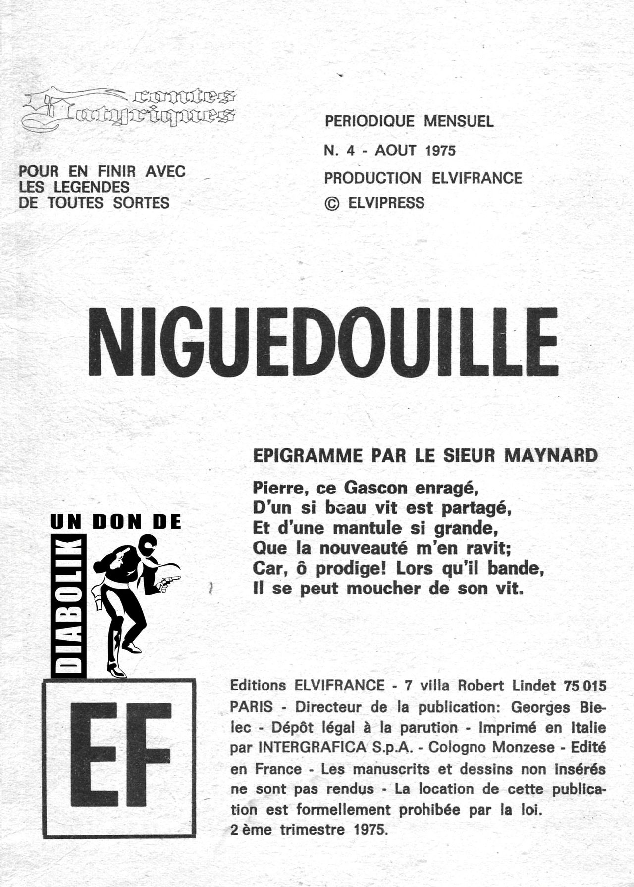 Elvifrance - Contes satyriques - 004 - Niguedouille page 3 full