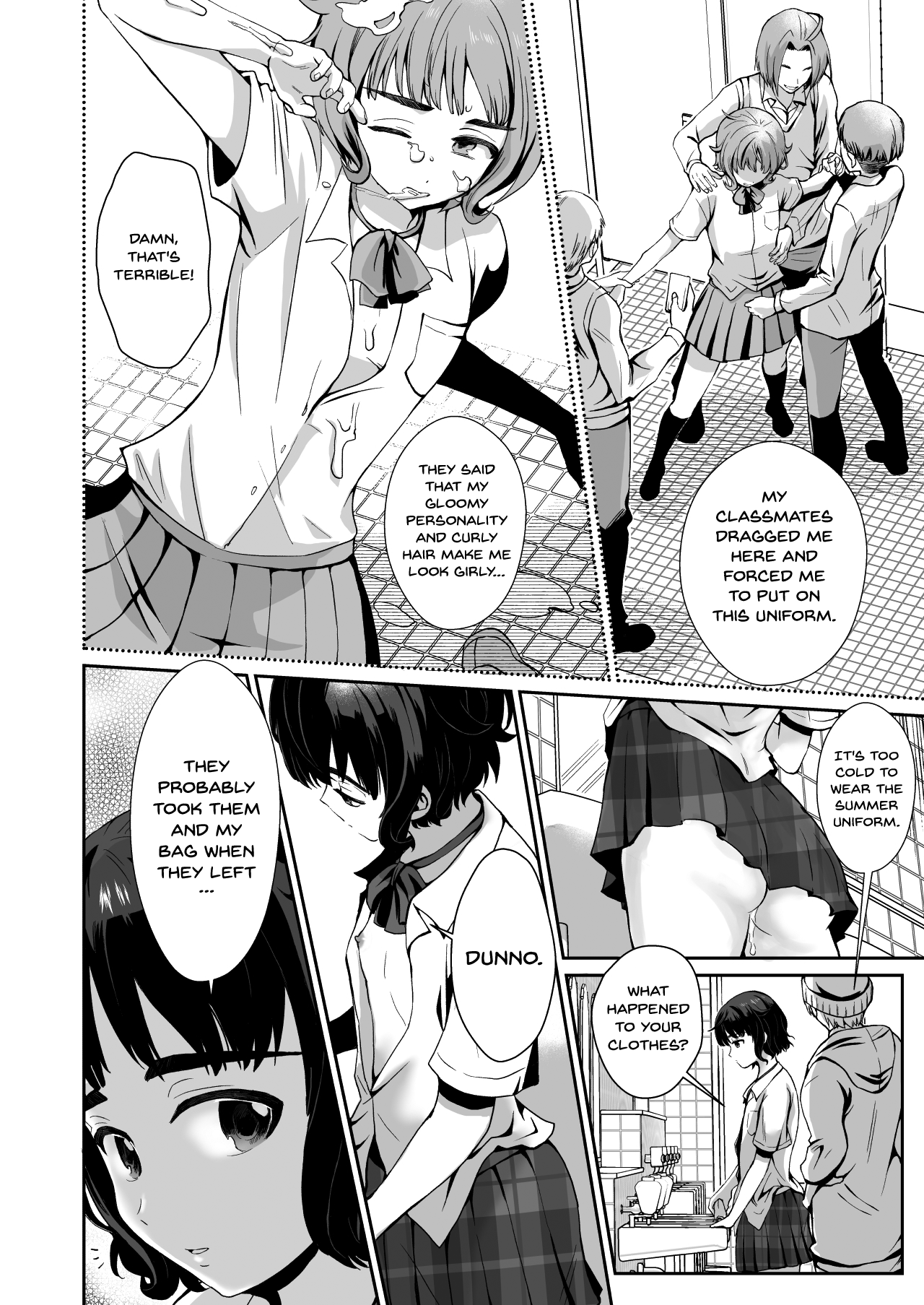 Toilet ni Ittara SeJiru Mamire no Otokonoko ga Taorete Ita no de Toriaezu Irete Mita | When I Went To The Bathroom I Found A Trap Covered In Cum On The Ground So I Thought I'd Try Fucking Him   Digit page 7 full