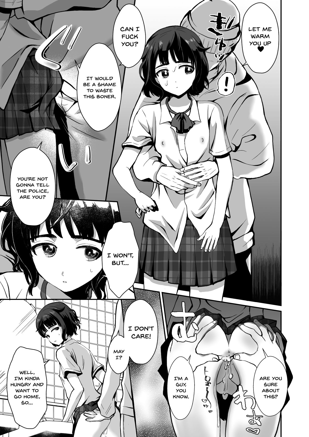 Toilet ni Ittara SeJiru Mamire no Otokonoko ga Taorete Ita no de Toriaezu Irete Mita | When I Went To The Bathroom I Found A Trap Covered In Cum On The Ground So I Thought I'd Try Fucking Him   Digit page 8 full