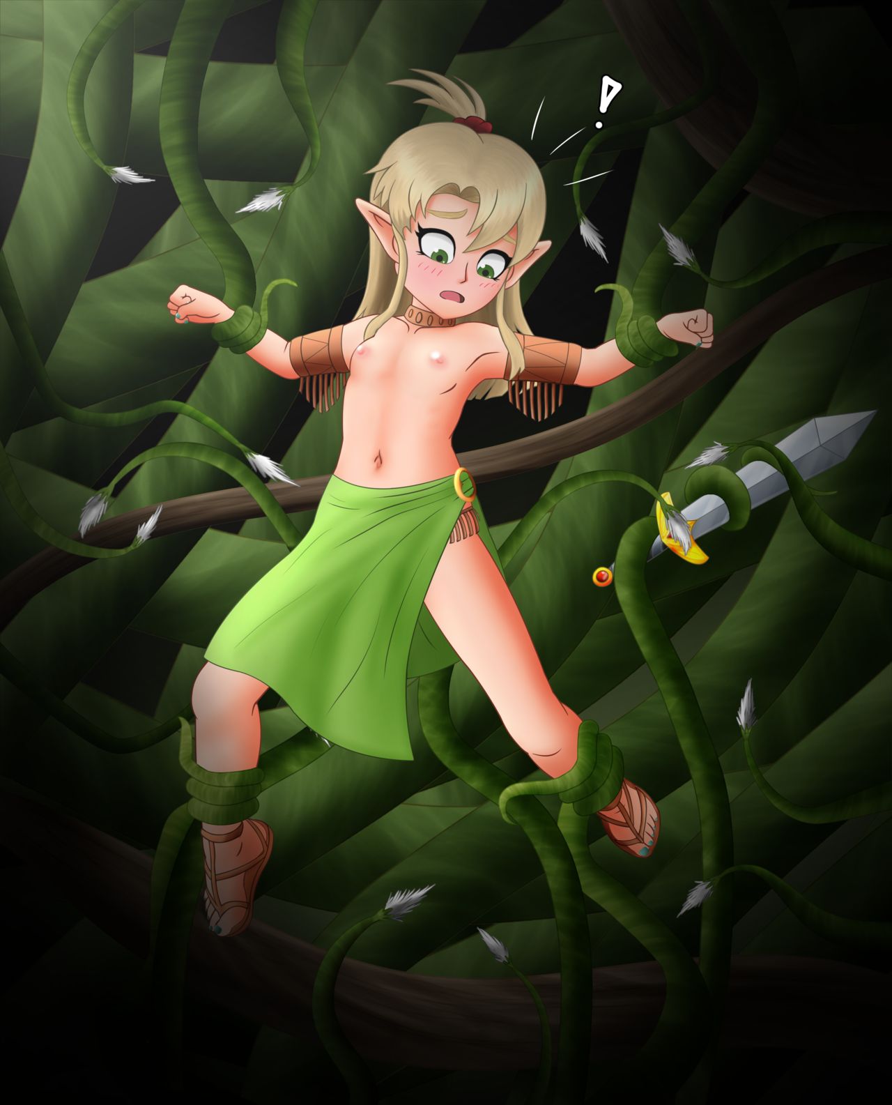 Elaria Caught in Vines page 7 full