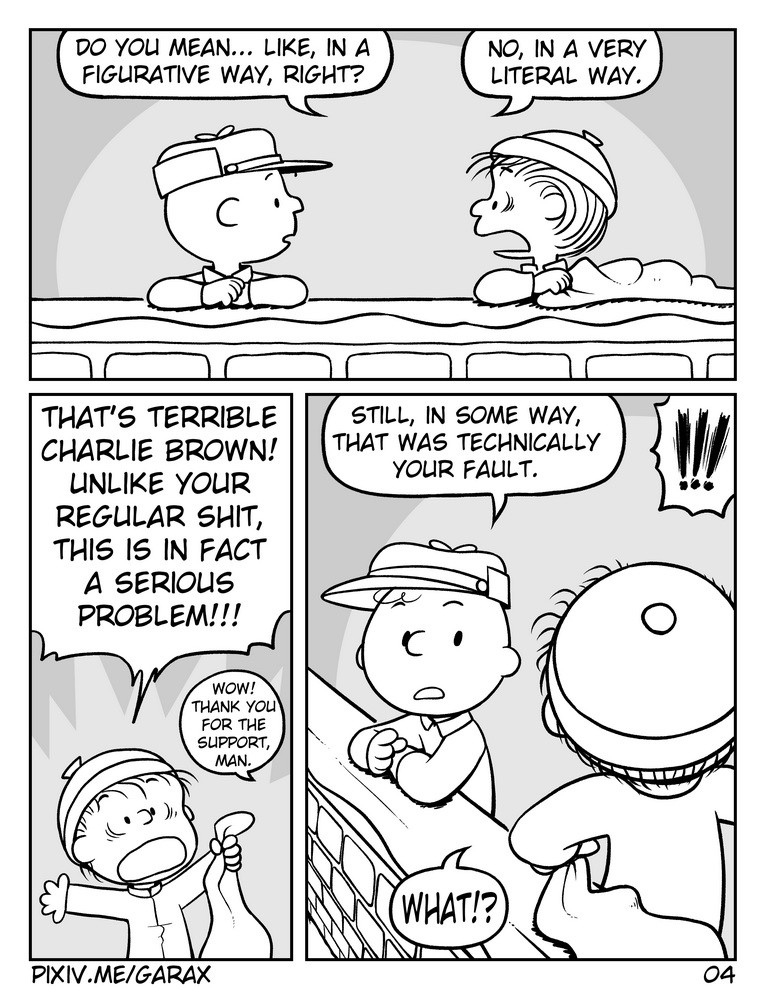 You are a  Fucker, Charlie Brown page 5 full