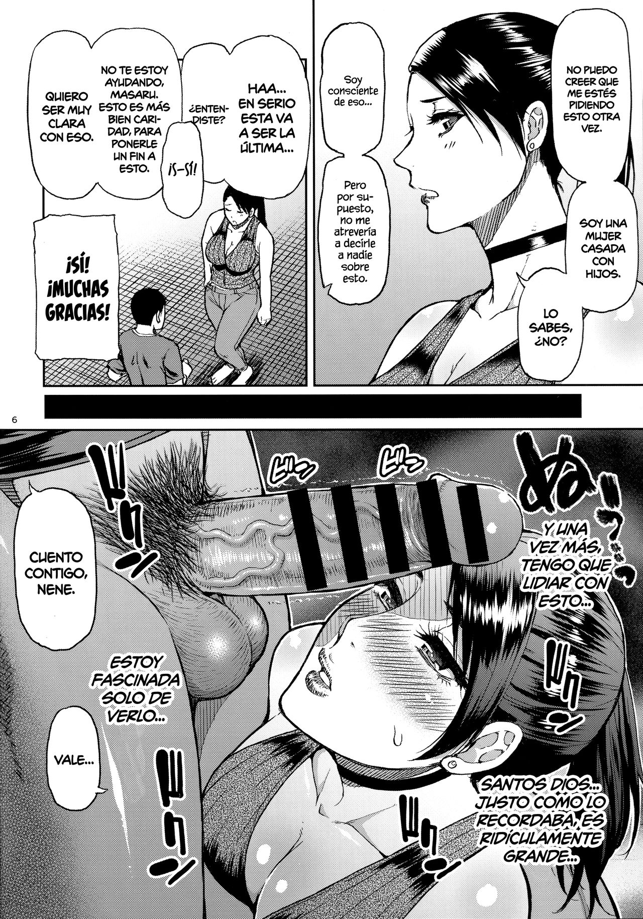 Motoyan Hitozuma Jukujo no Oba-san ni Seishori o Onegai shita. | Le pedí orientación sexual a una antigua delincuente madura casada. page 5 full