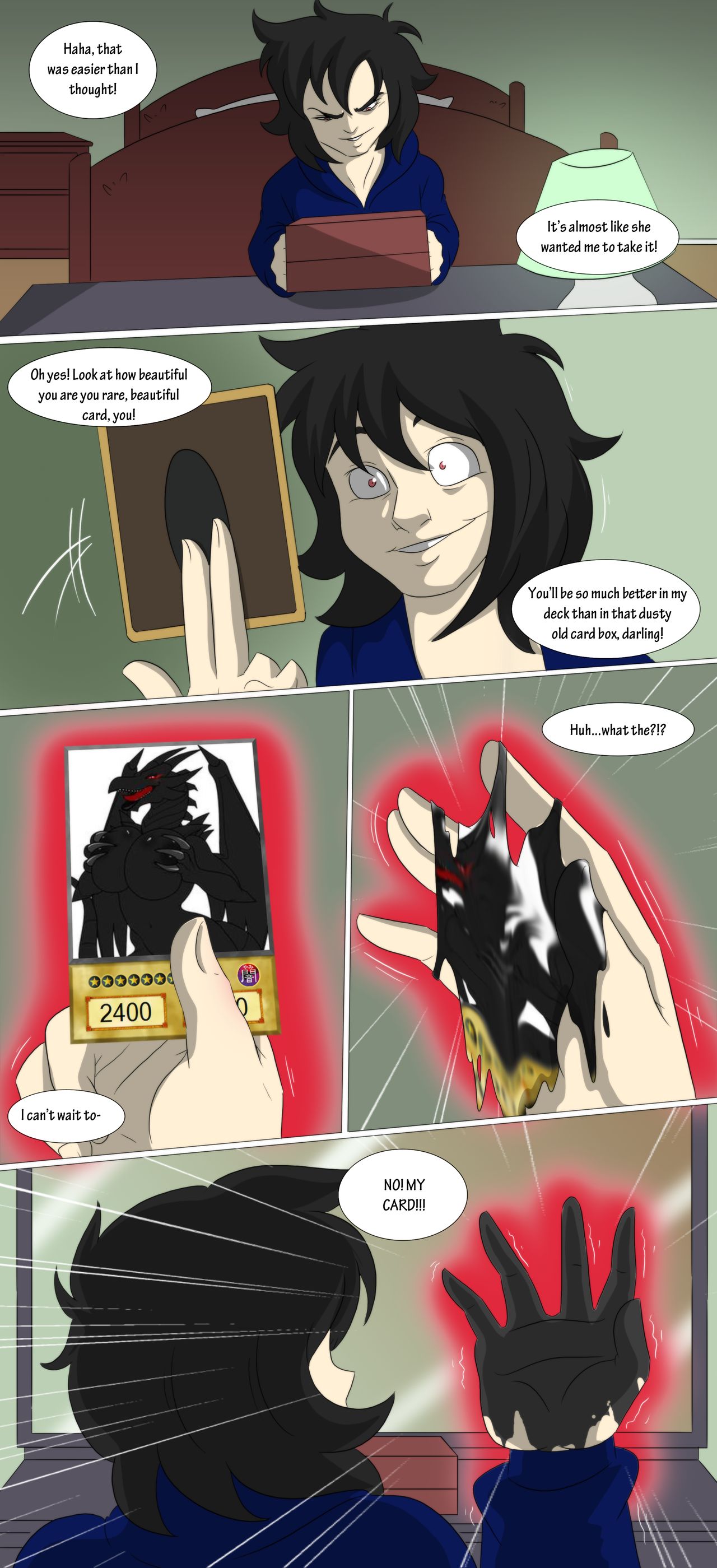 TFSubmissions - Black Dragon Treasure Transformation/Gender Bender Comic page 6 full