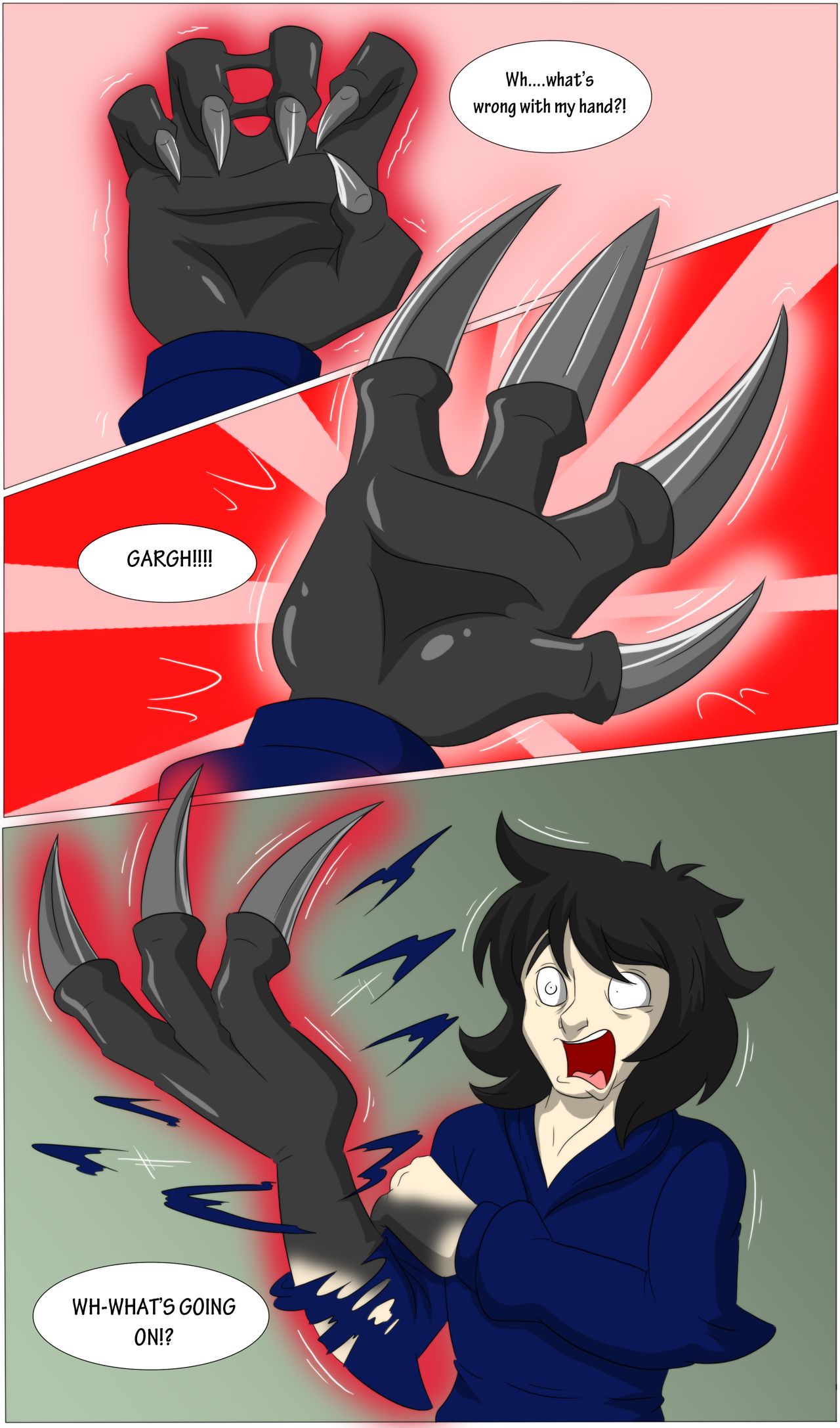TFSubmissions - Black Dragon Treasure Transformation/Gender Bender Comic page 7 full