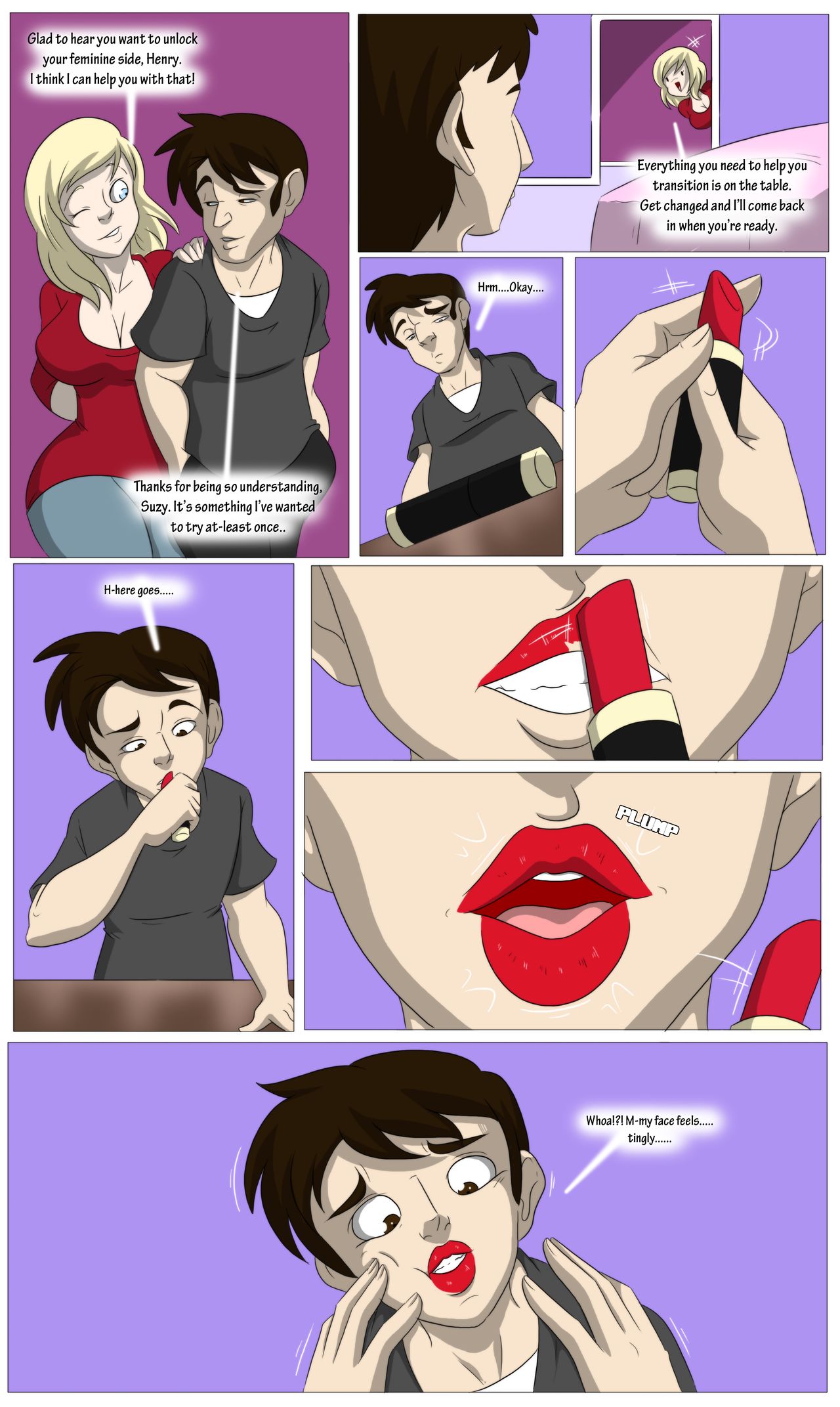 Indulging Makeover TG Gender Bender/Transformation page 2 full
