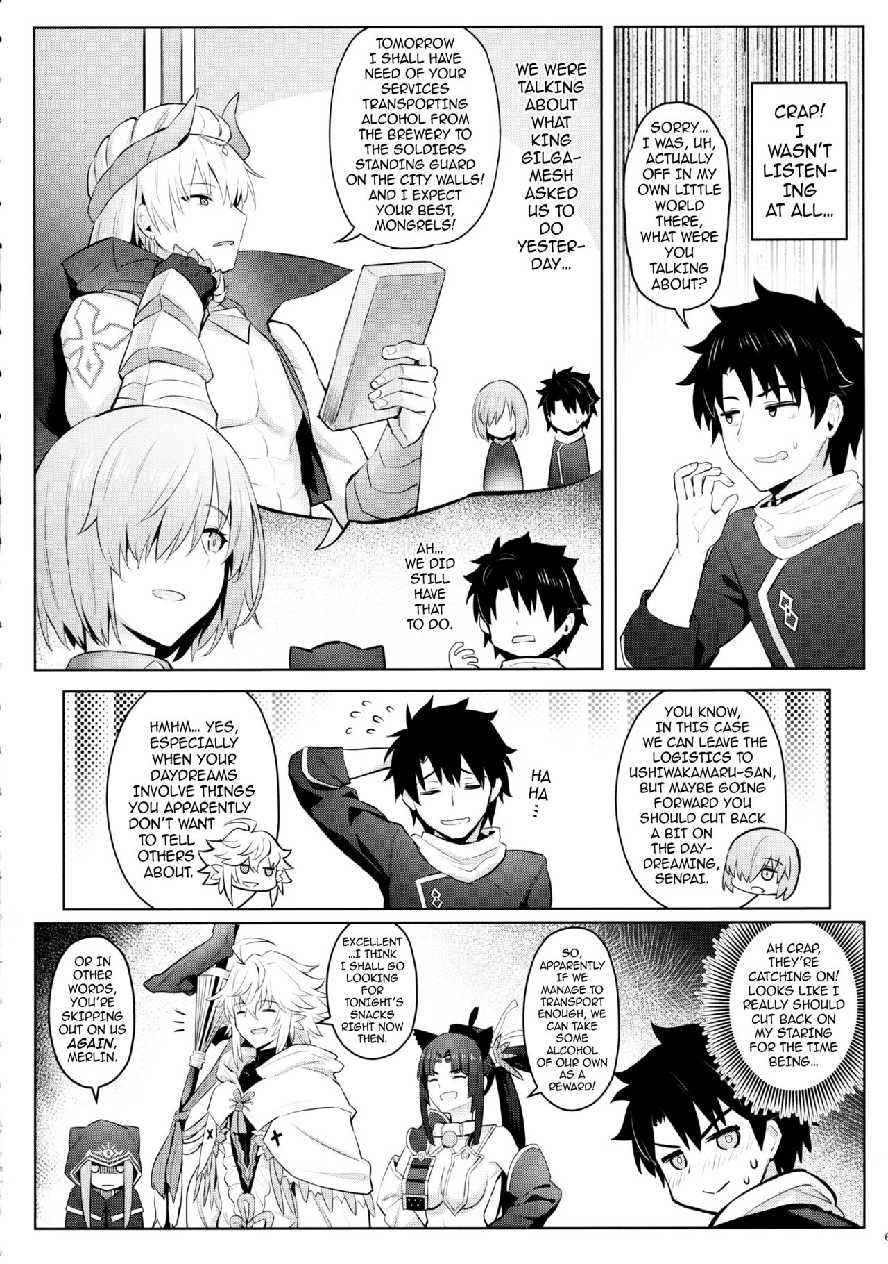 Mash no Bishiri Inmu | Mash’s Big, Beautiful Butt Wet Dreams page 4 full