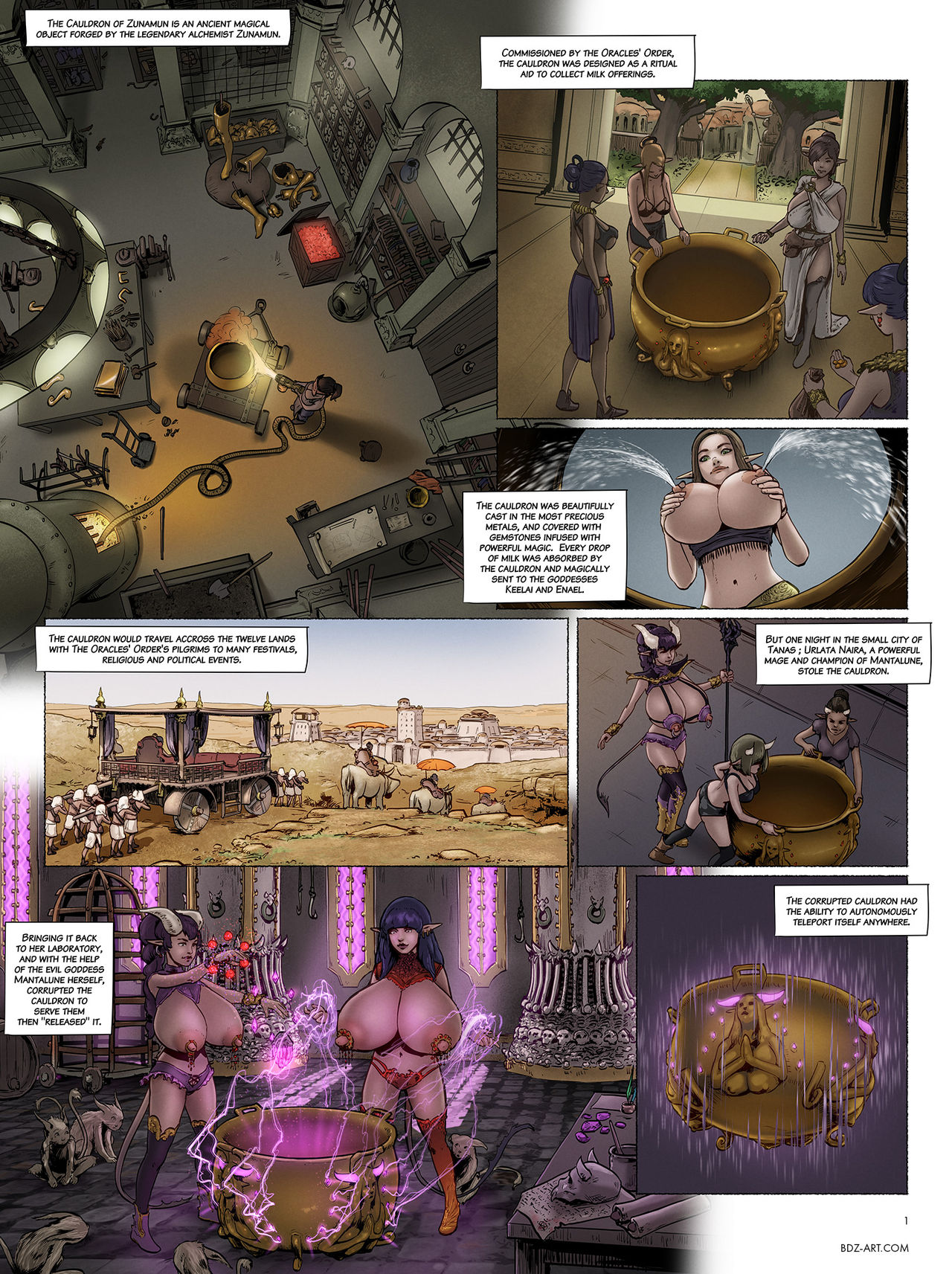 Legend of the Cauldron of Zunamun page 1 full