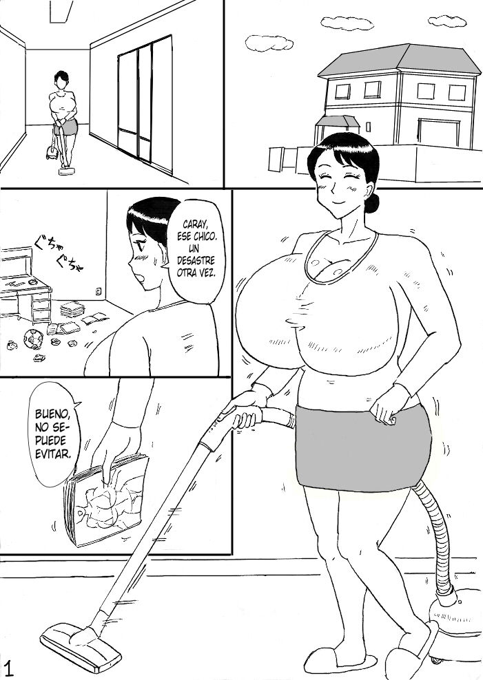 Bakunyuu Mama Manga | Las Grandes Tetas de Mamá El Comic page 1 full