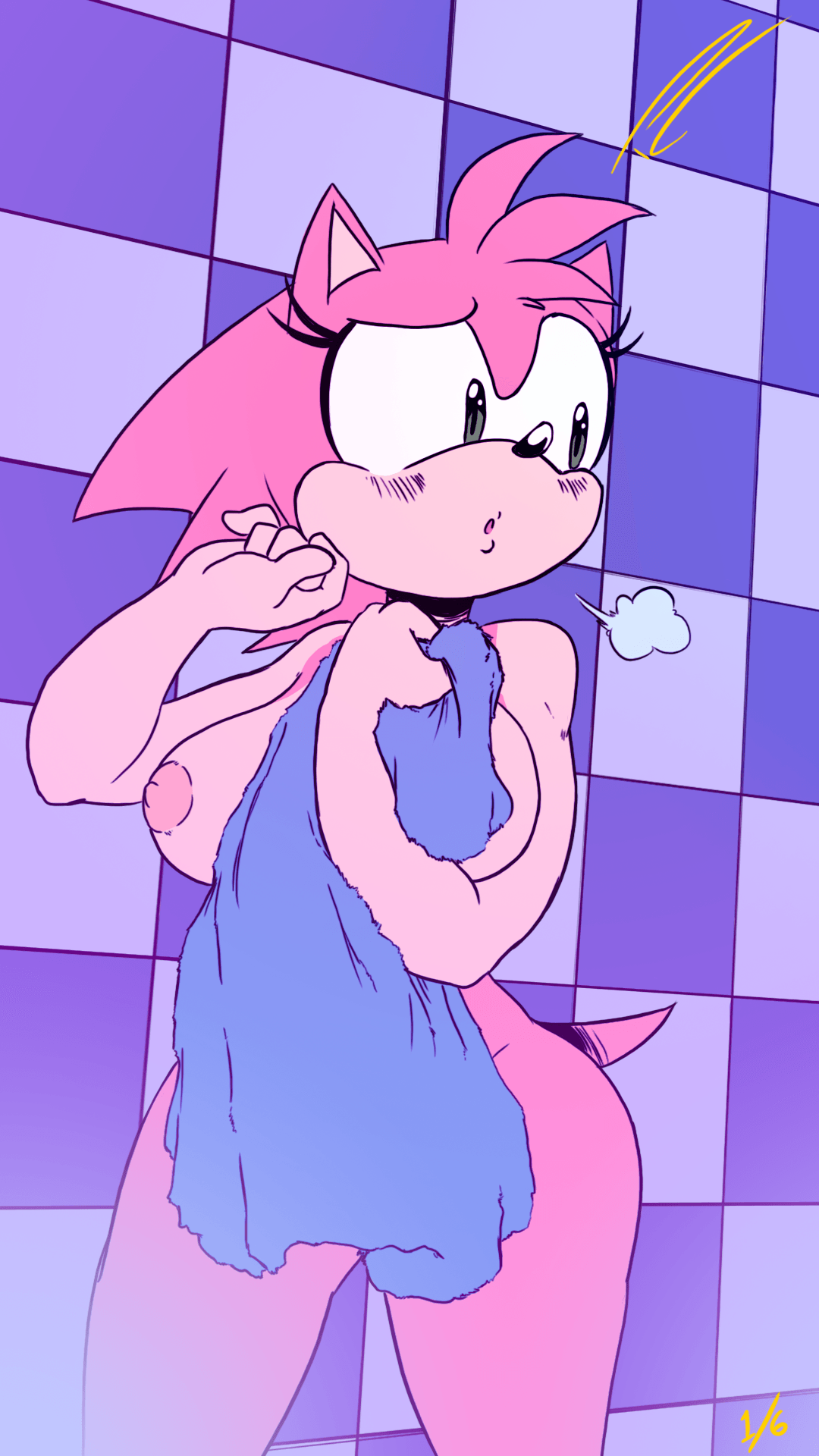 Amy in the Boys' Locker Room page 1 full