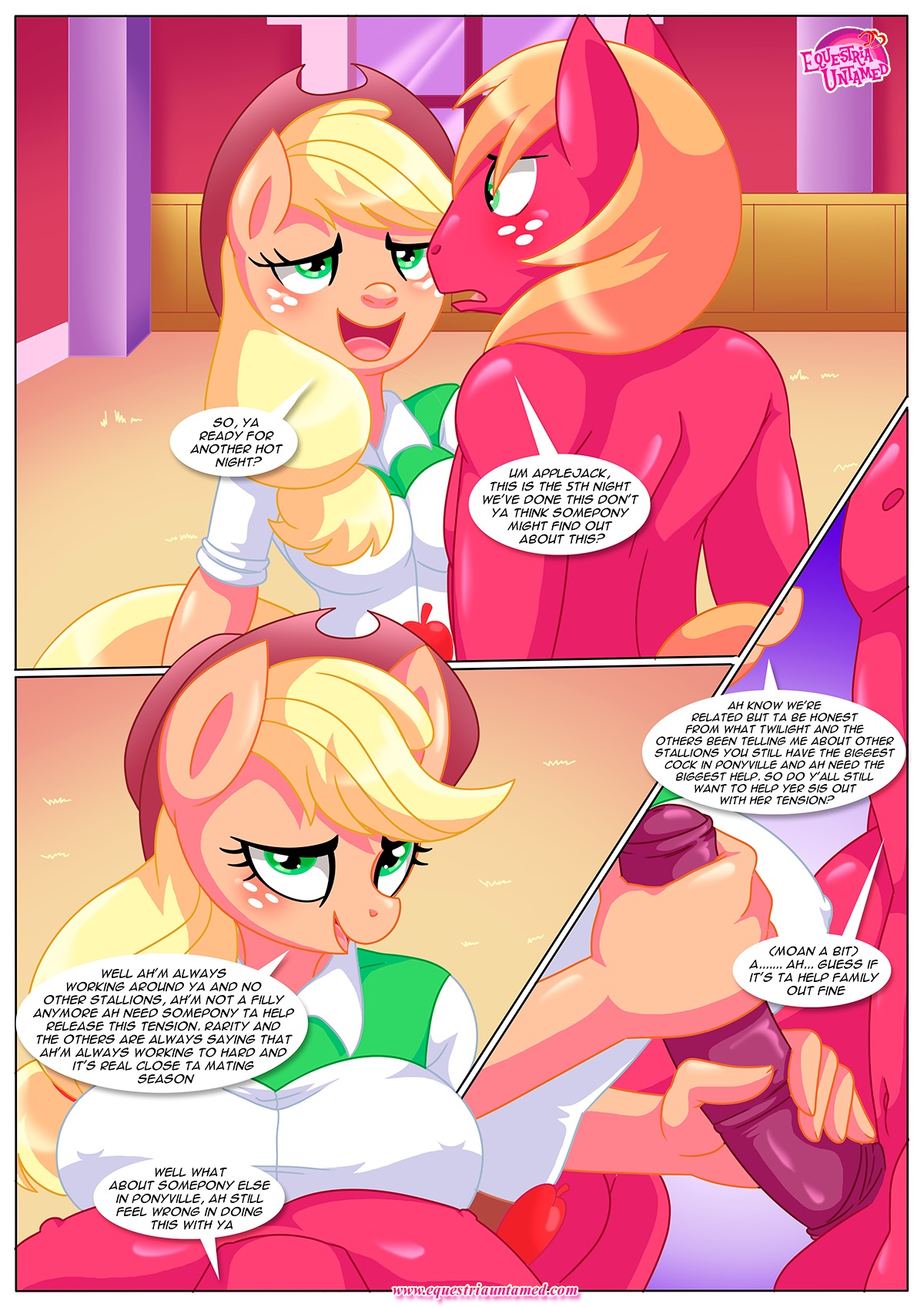 Applejack's secret is out! page 3 full
