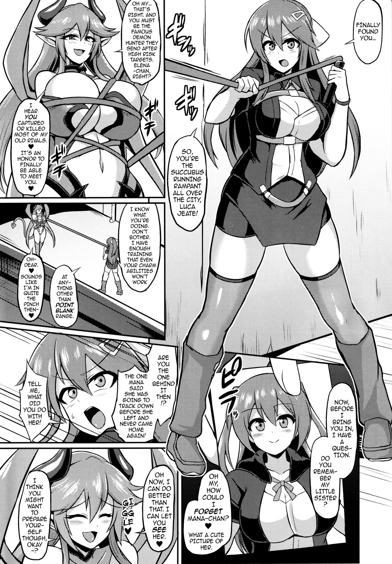 Les Inma no Inmon Kairaku Choukyou 2 | A Lesbian Succubus’s Lust Crest Pleasure Training 2 page 3 full