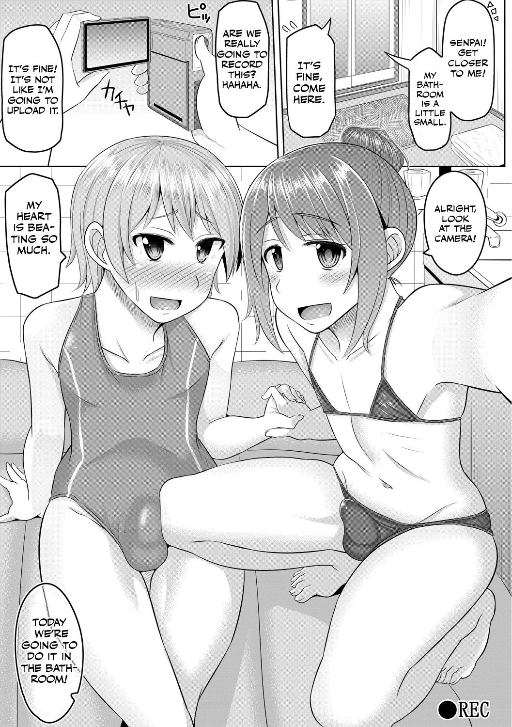 Cosplay Otokonoko-tachi ~ Ushiro no Ana ni Iretai Kankei Ch. 2 Senpai to Ofuroba Nurunuru Ecchi page 3 full