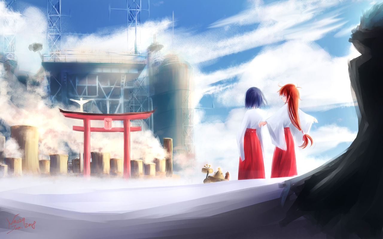Flip Flappers Art page 10 full