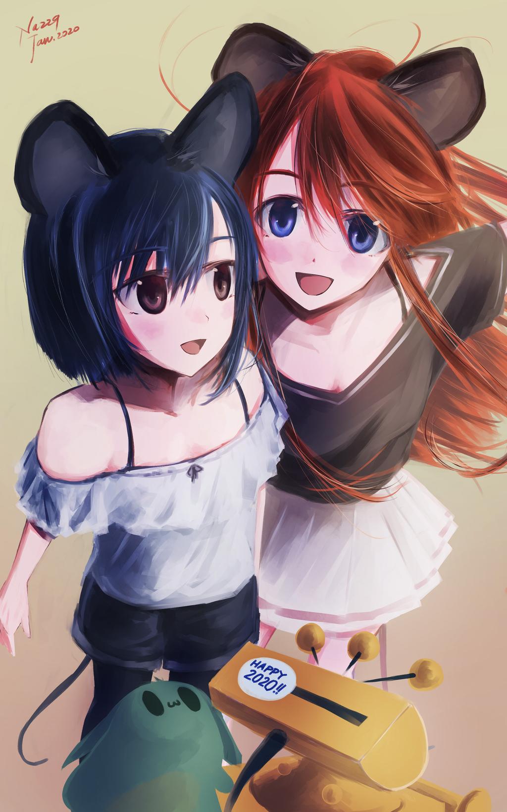 Flip Flappers Art page 2 full