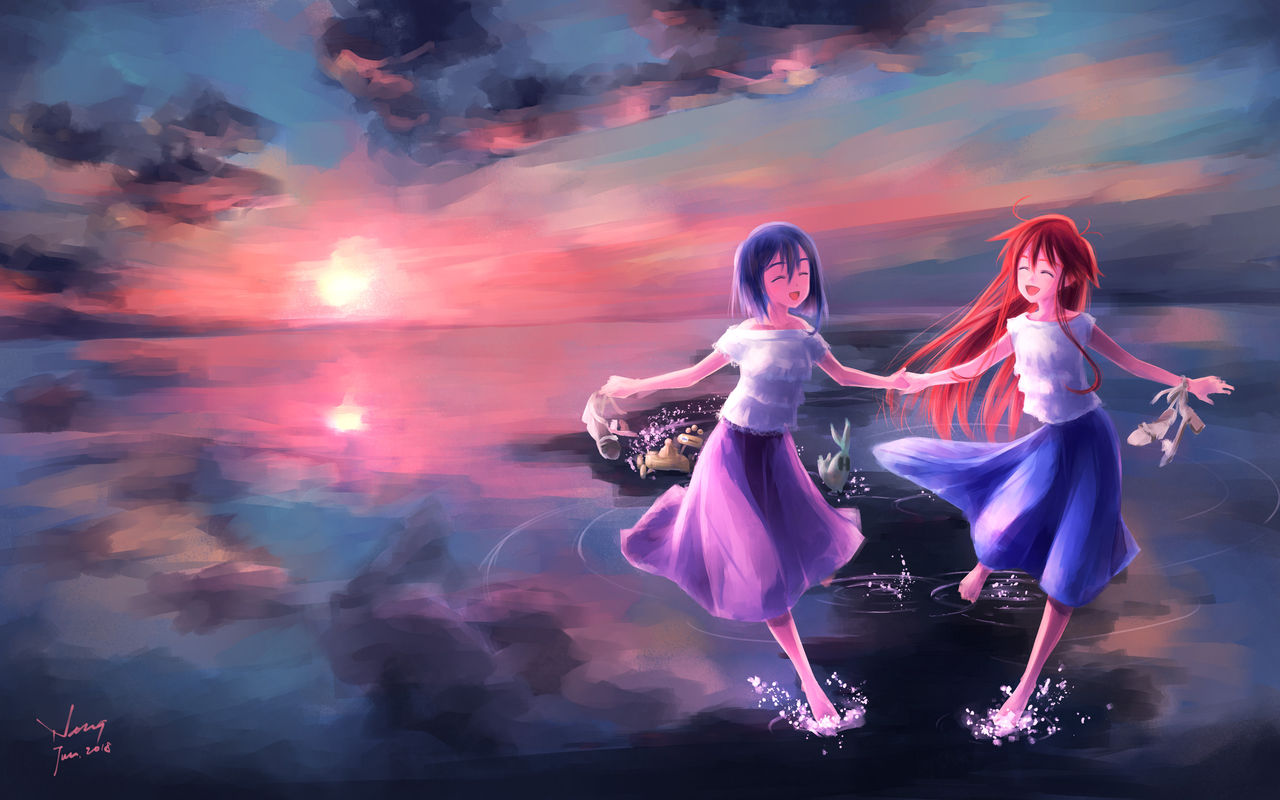 Flip Flappers Art page 3 full