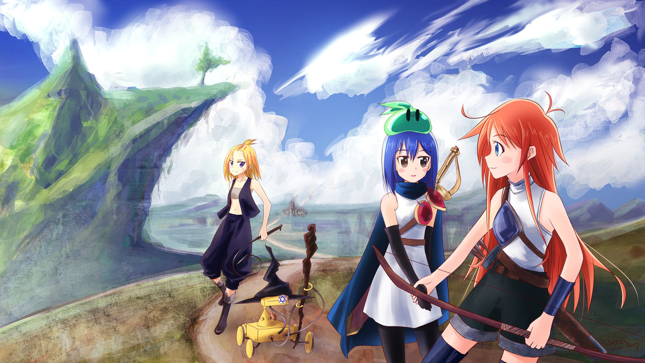 Flip Flappers Art page 5 full