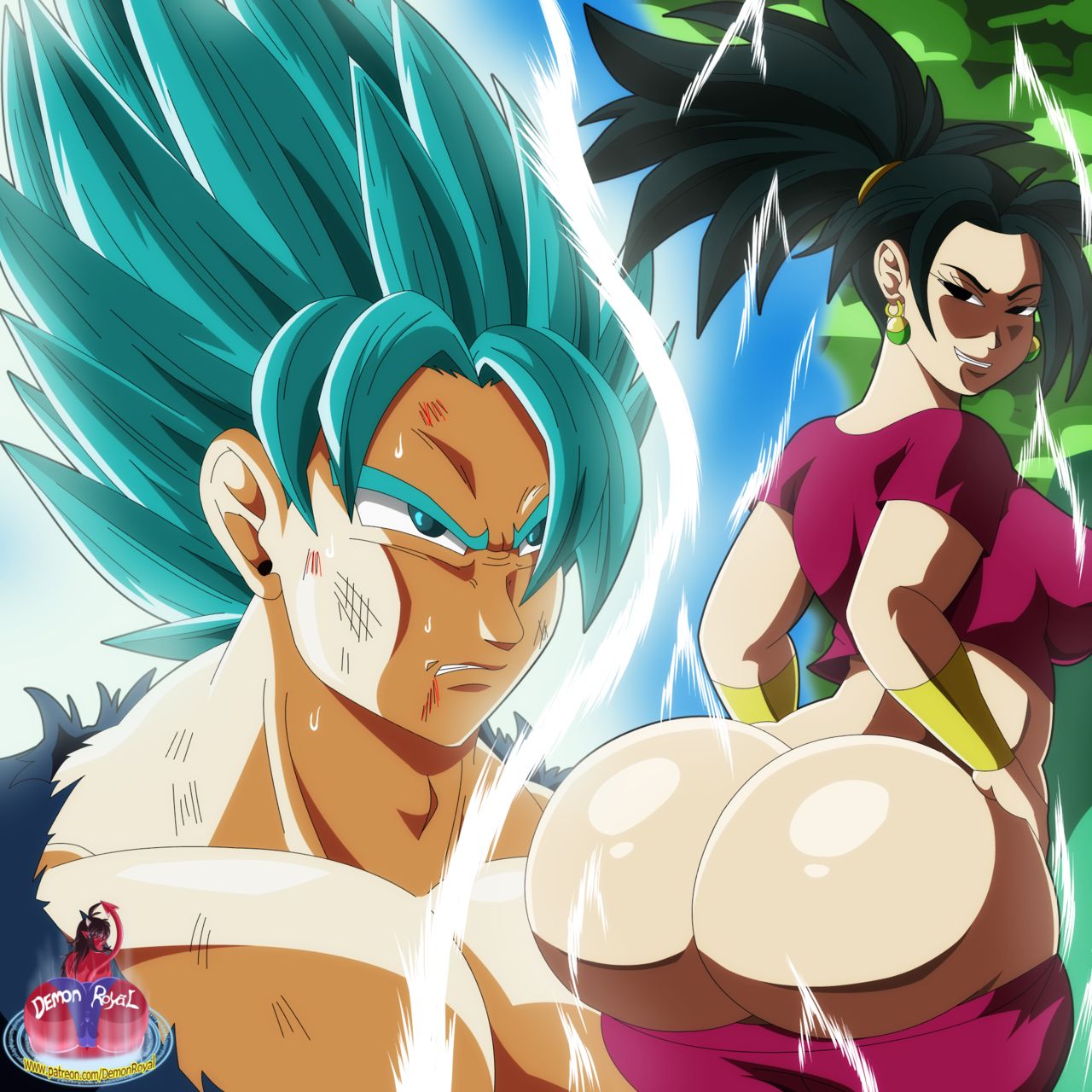 Goku vs Kale and Caulifla - Page 1 - IMHentai