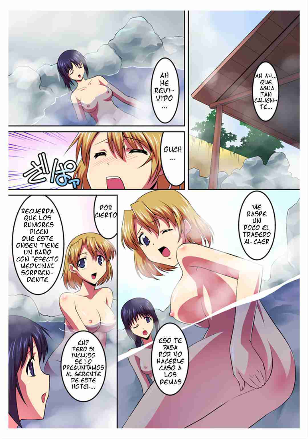 Saimin Onsen no Mesushimai ni Maibyou Gattai Double Piston!! | Las hermanas  en el onsen hipnotico. Dos movimientos de piston por segundo - Page 5 -  IMHentai