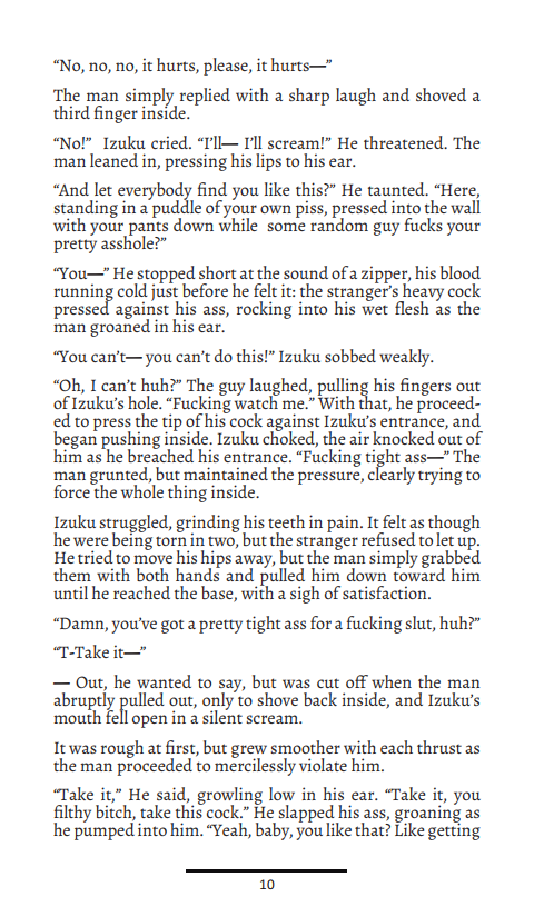 Debauched Deku Black Whip: A Midoriya "Deku" Izuku R18 Hard Kinks Fanzine page 10 full