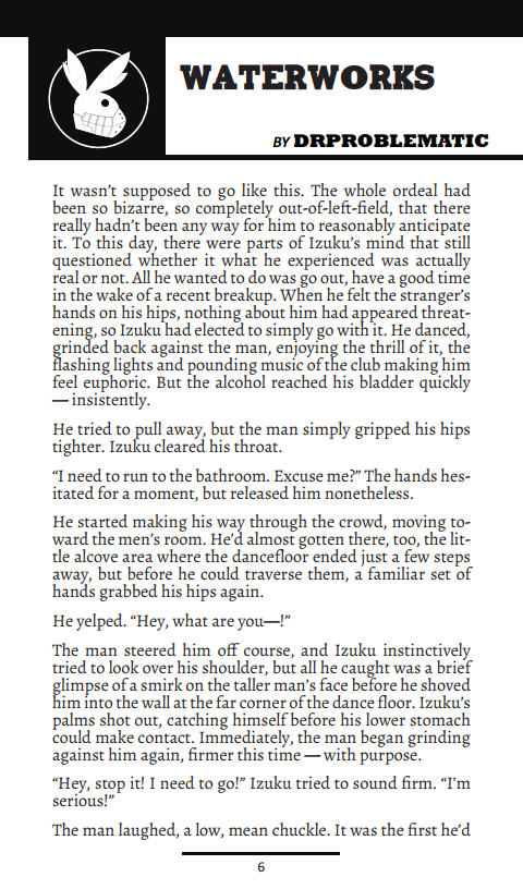 Debauched Deku Black Whip: A Midoriya "Deku" Izuku R18 Hard Kinks Fanzine page 6 full