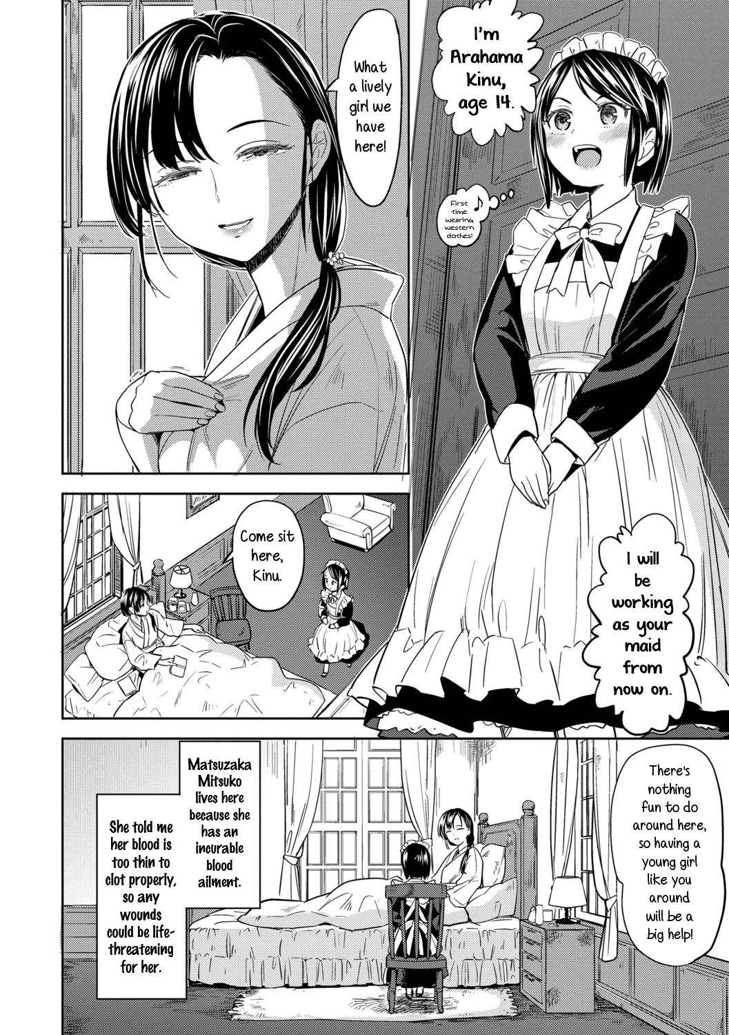 Mochizuki Ketsueki Kenkyuujo no Musume ch1 | The Girl from the Mochizuki Blood Science Lab ch1 page 4 full