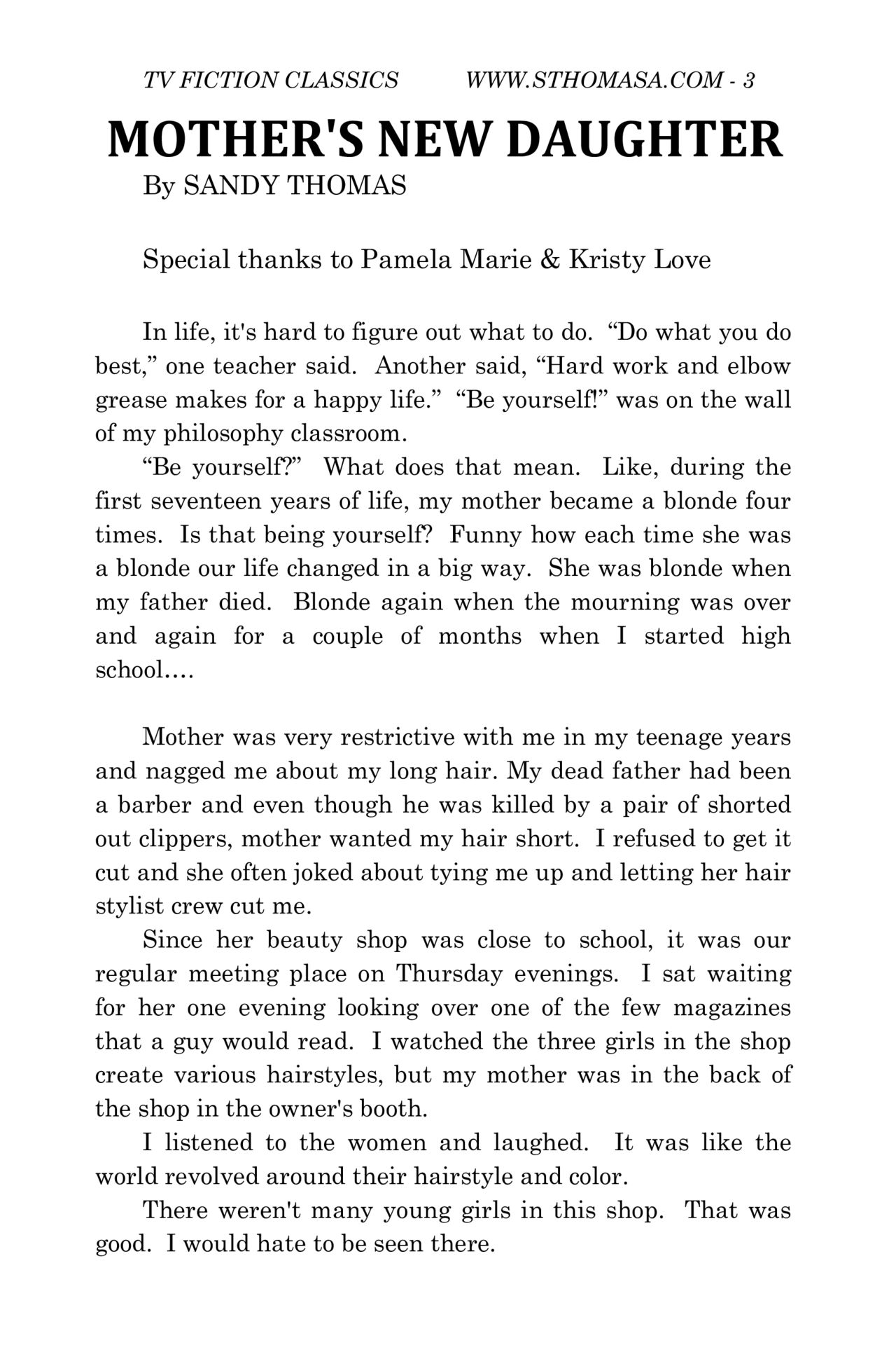 Sandy Thomas - Mothers New Daughter page 4 full