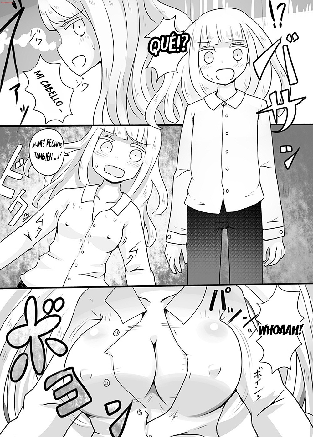Shiraga no Danshi Koukousei ga Akuyuu ni Hamerarete Ayashii Kusuri o Nomasaretara Nyotaika Shite Shimattakeredo Nashikuzushi-teki ni SEX suru Funiki ni Natte Iru. page 7 full