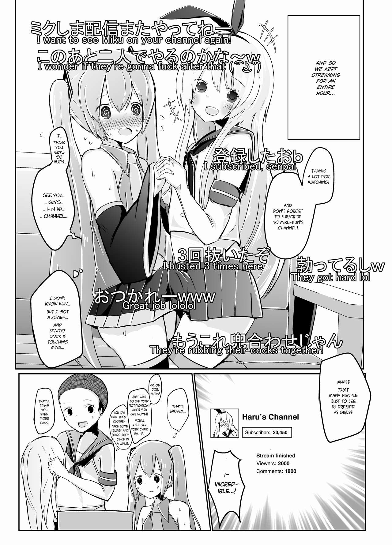 Shima x Miku Ecchi Haishin Yattemita | Shima and Miku Tried Their Hand at an Erotic Stream page 7 full