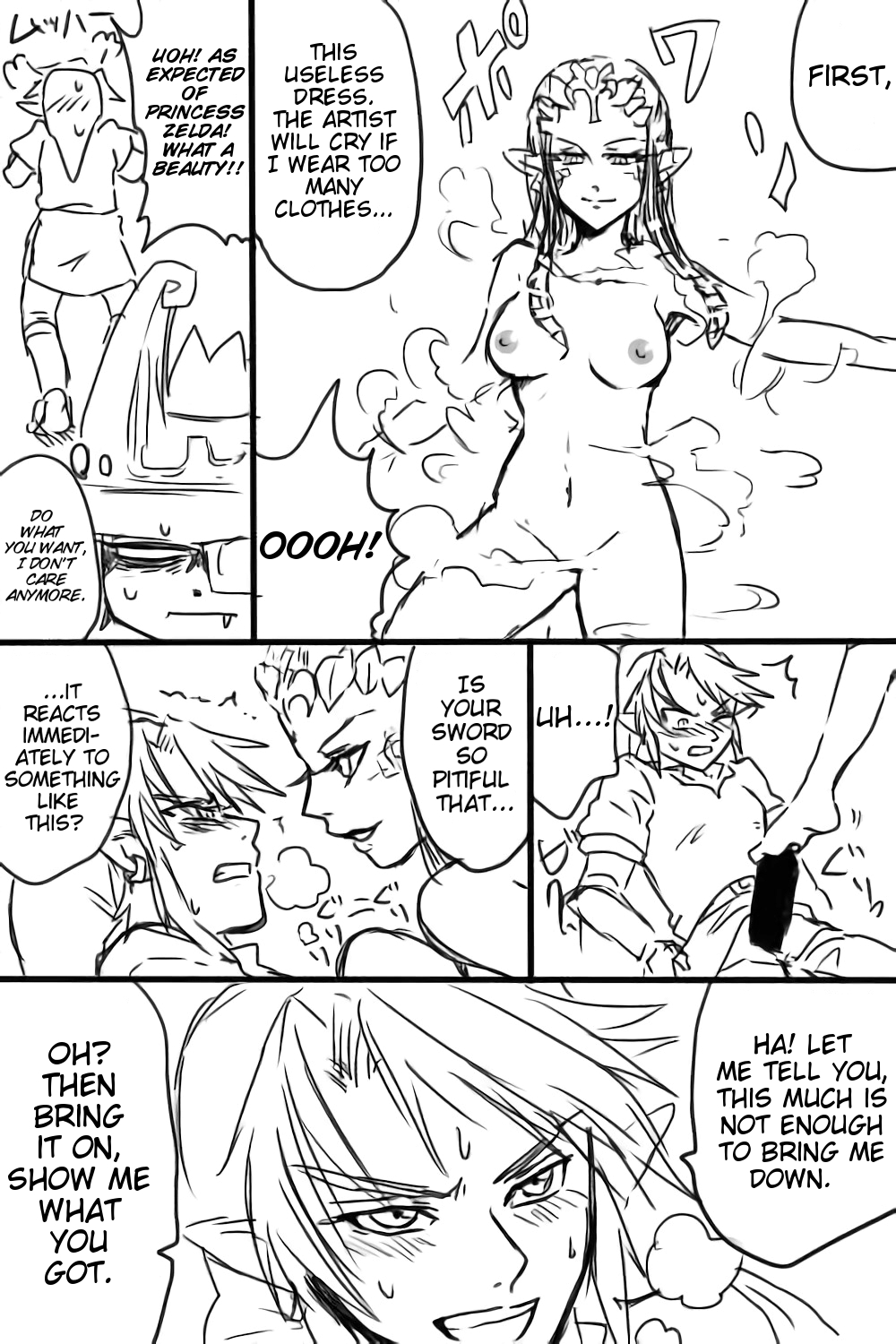 Zelda-san to Shoubu Shiyo! | A fight with Zelda! page 4 full