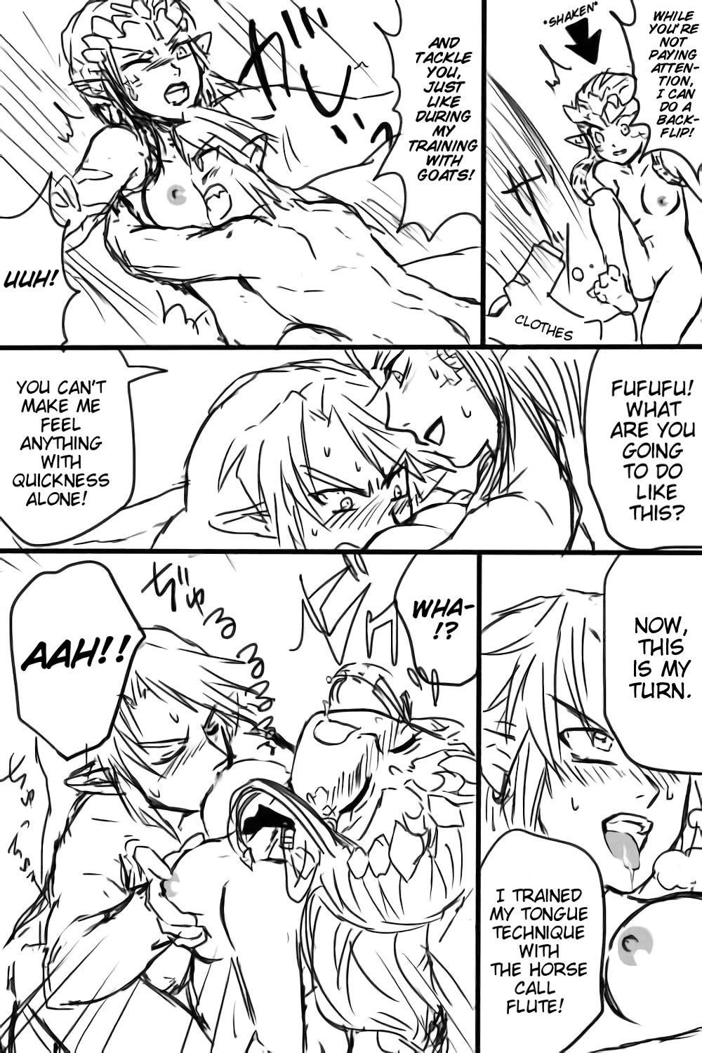 Zelda-san to Shoubu Shiyo! | A fight with Zelda! page 5 full