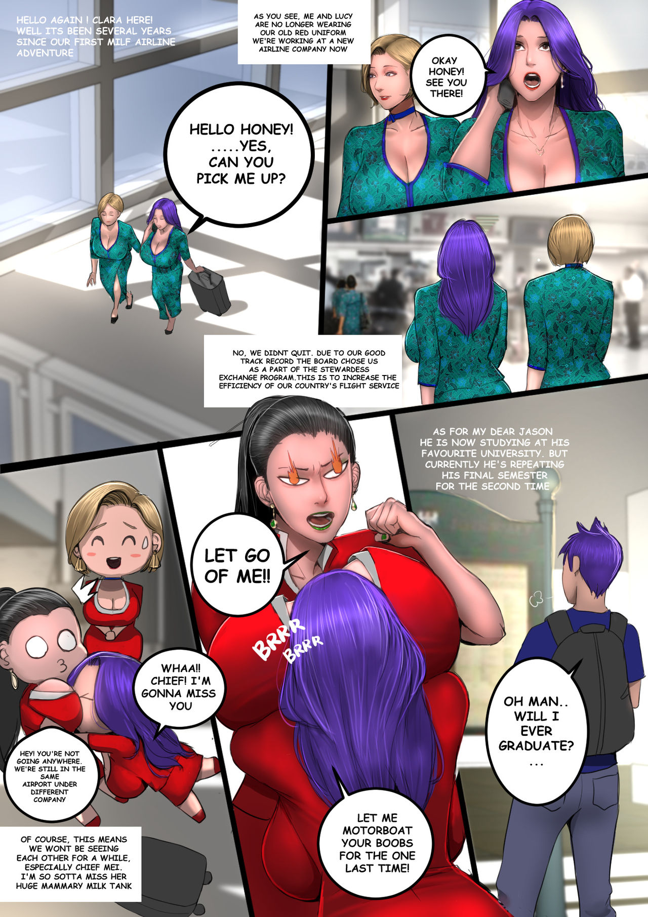 MILF AIRLINE: My Dear Mr. Pilot page 5 full