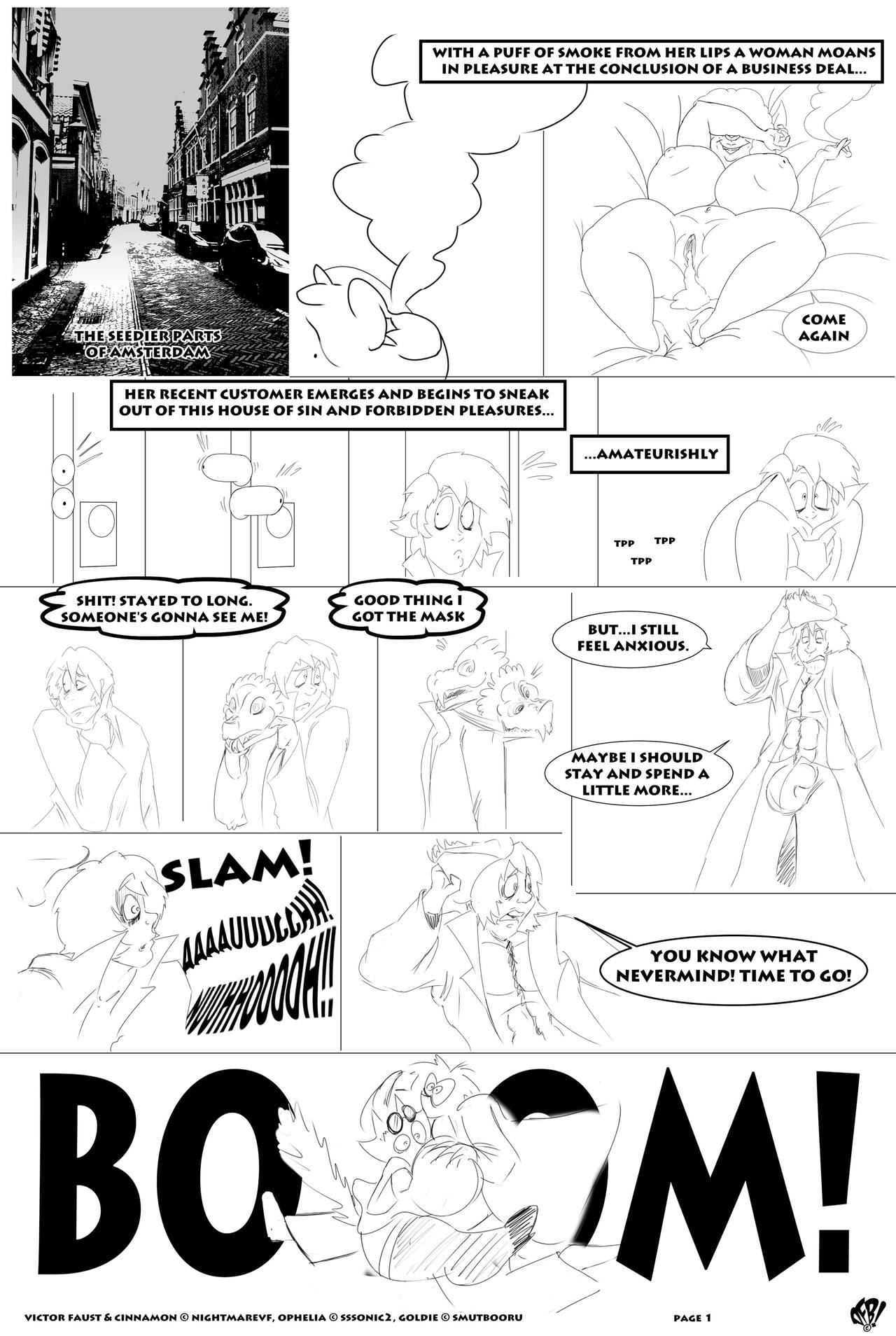 Victor Faust / Ophelia / Goldie Comic page 1 full