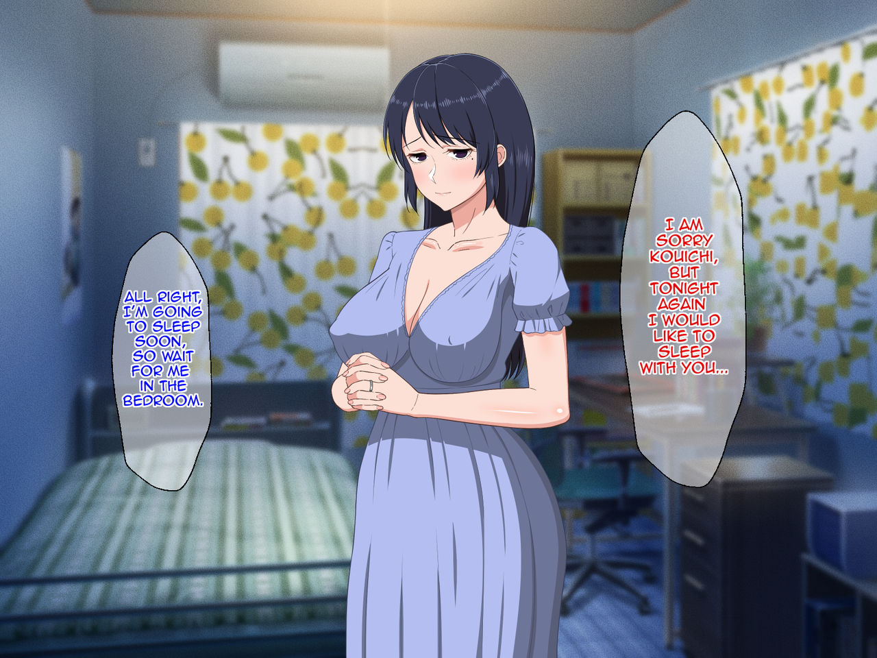 Sabishigari Bijin Haha wa Musuko to no Aiyoku Sex ni Oboreru | Lonely Beautiful Mother Drowns in Lustful Sex With Her Son page 6 full