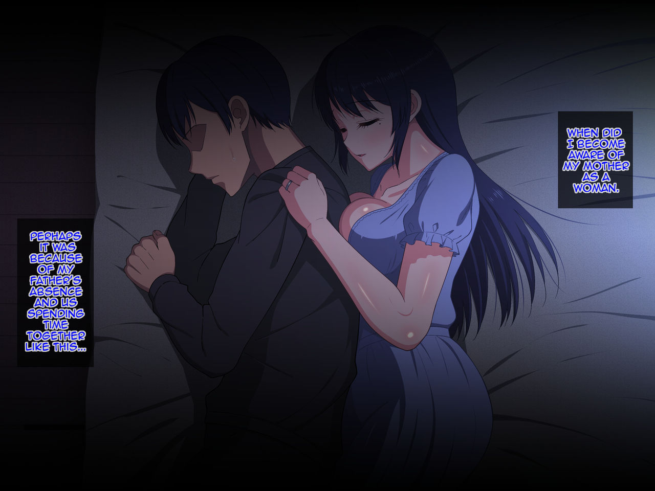 Sabishigari Bijin Haha wa Musuko to no Aiyoku Sex ni Oboreru | Lonely Beautiful Mother Drowns in Lustful Sex With Her Son page 9 full