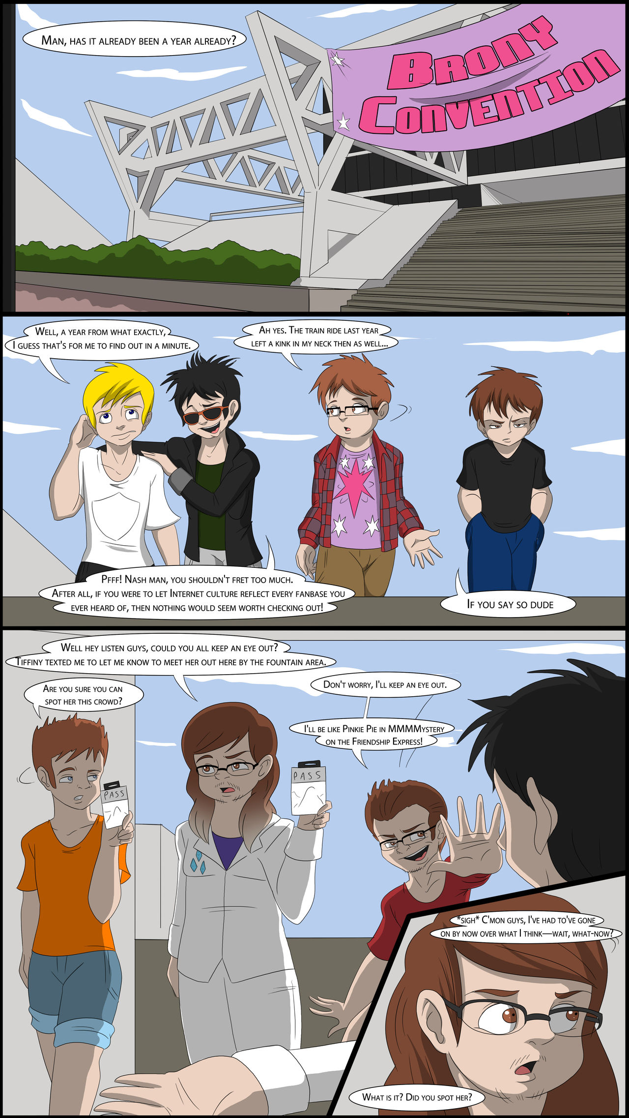 TFSubmissions - Mane Attraction MtF transformation comic page 1 full