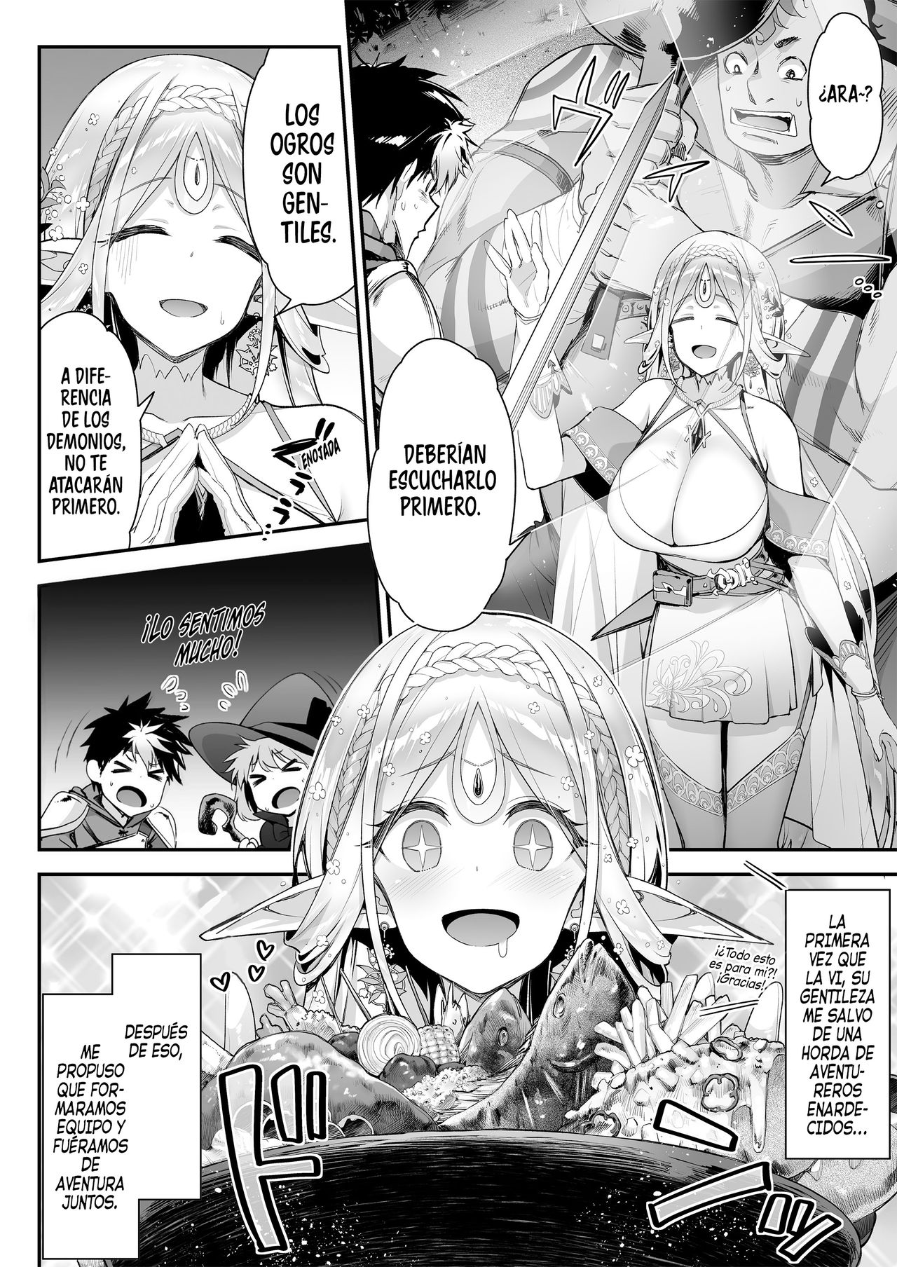 Midara na Elf-san wa Orc-kun ga Osuki | A la lasciva Elfa le gusta Orco-kun page 5 full