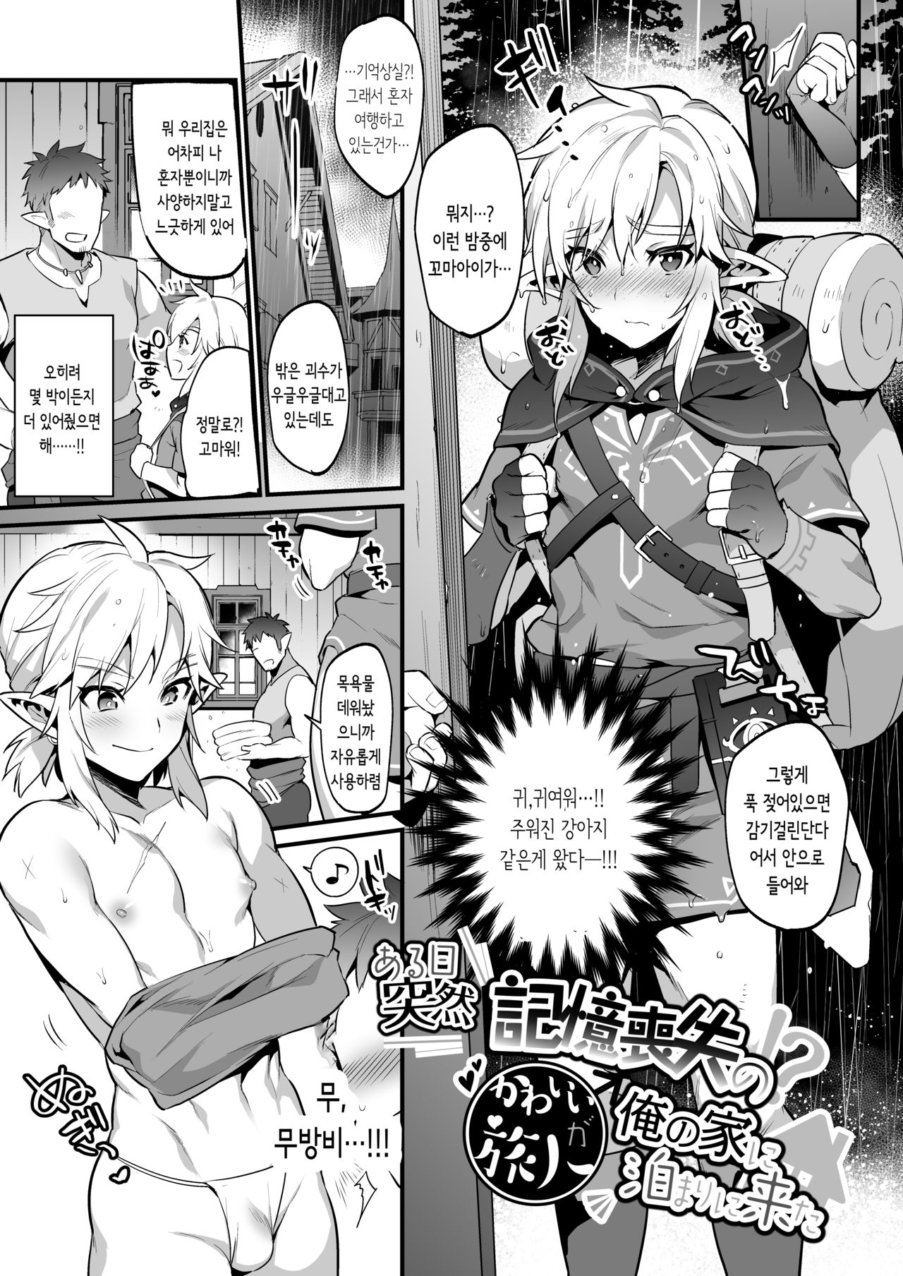 Yuusha no Sairokubon Challenge ㅣ 어느날 갑자기 기억상실의 귀여운 여행자가 나의 집에 묵으러 왔다 page 1 full