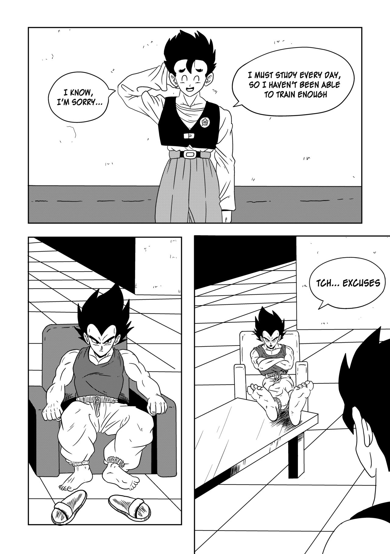 Vegeta: The paradise in his feet page 4 full