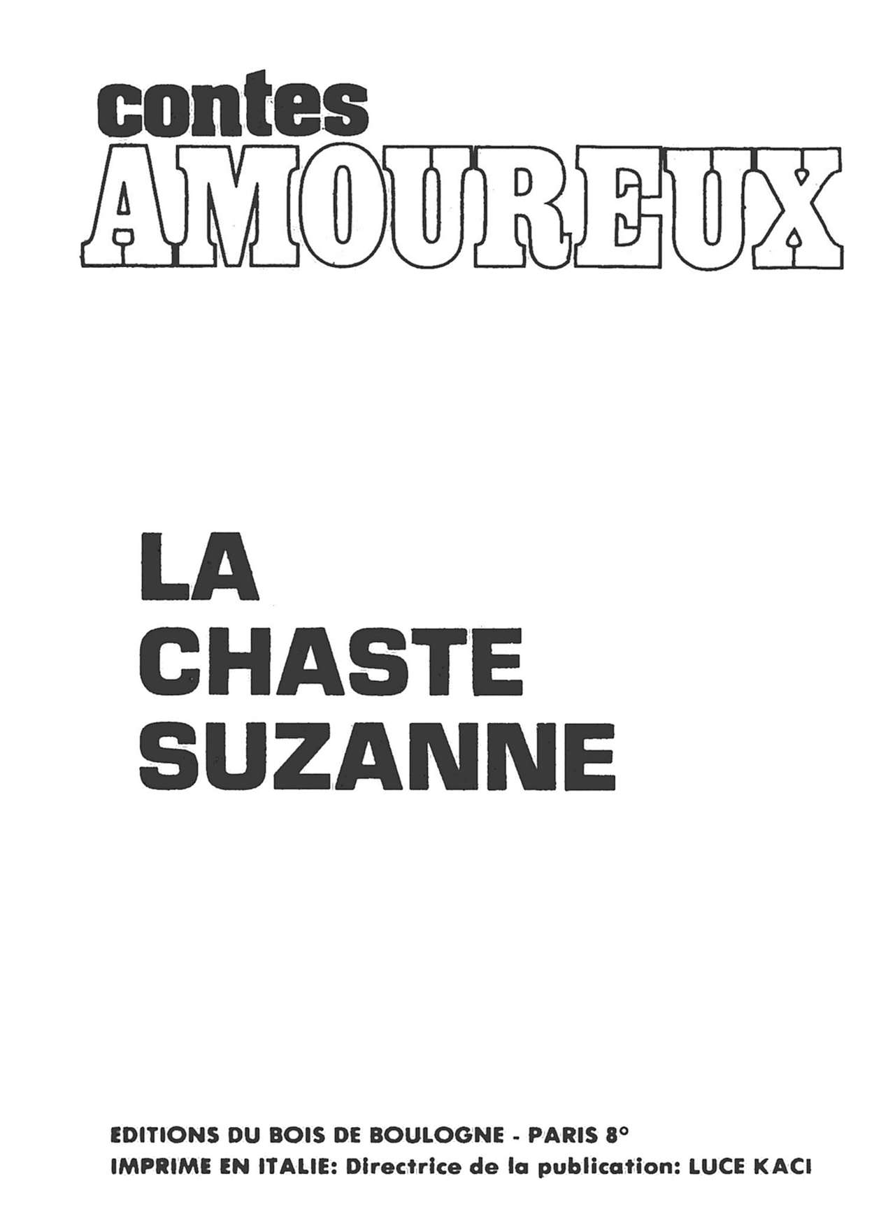 Contes Amoureux - T02 - La Chaste Suzanne page 2 full
