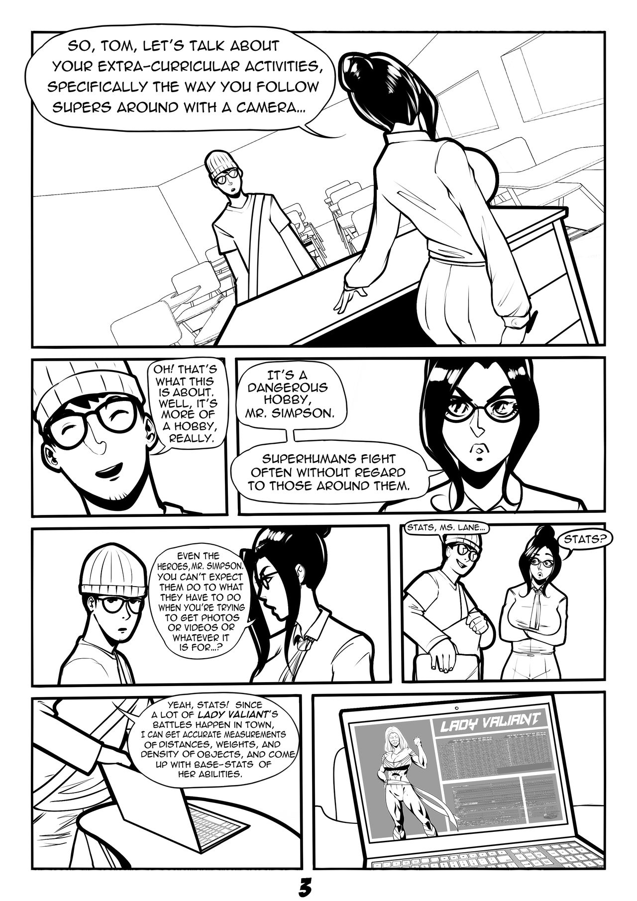 Lady Valiant Main Comic page 4 full