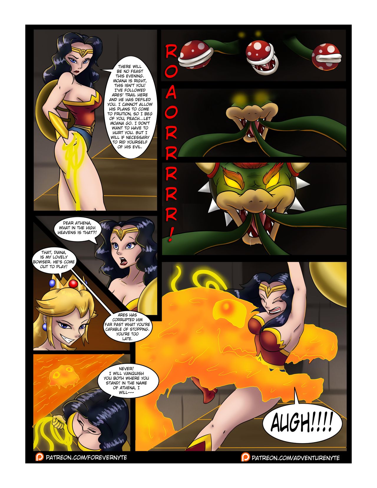 UEVB: Wonder Woman, Moana, Peach page 2 full