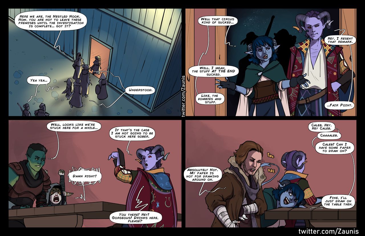 Jester Gets Around +other Mighty Nein art page 1 full