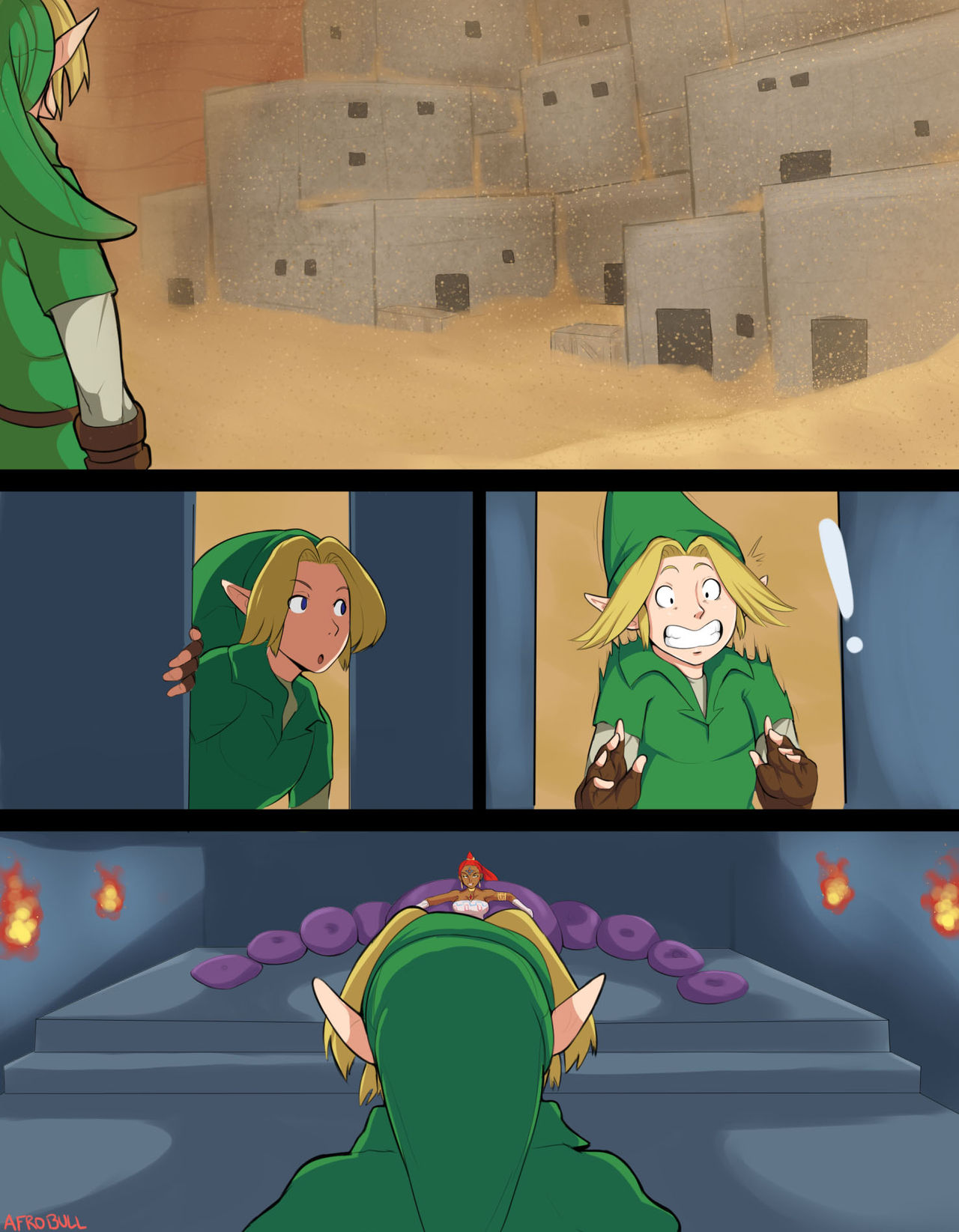 Afrobull Zelda Alternate Destinies chapitre 4 page 3 full