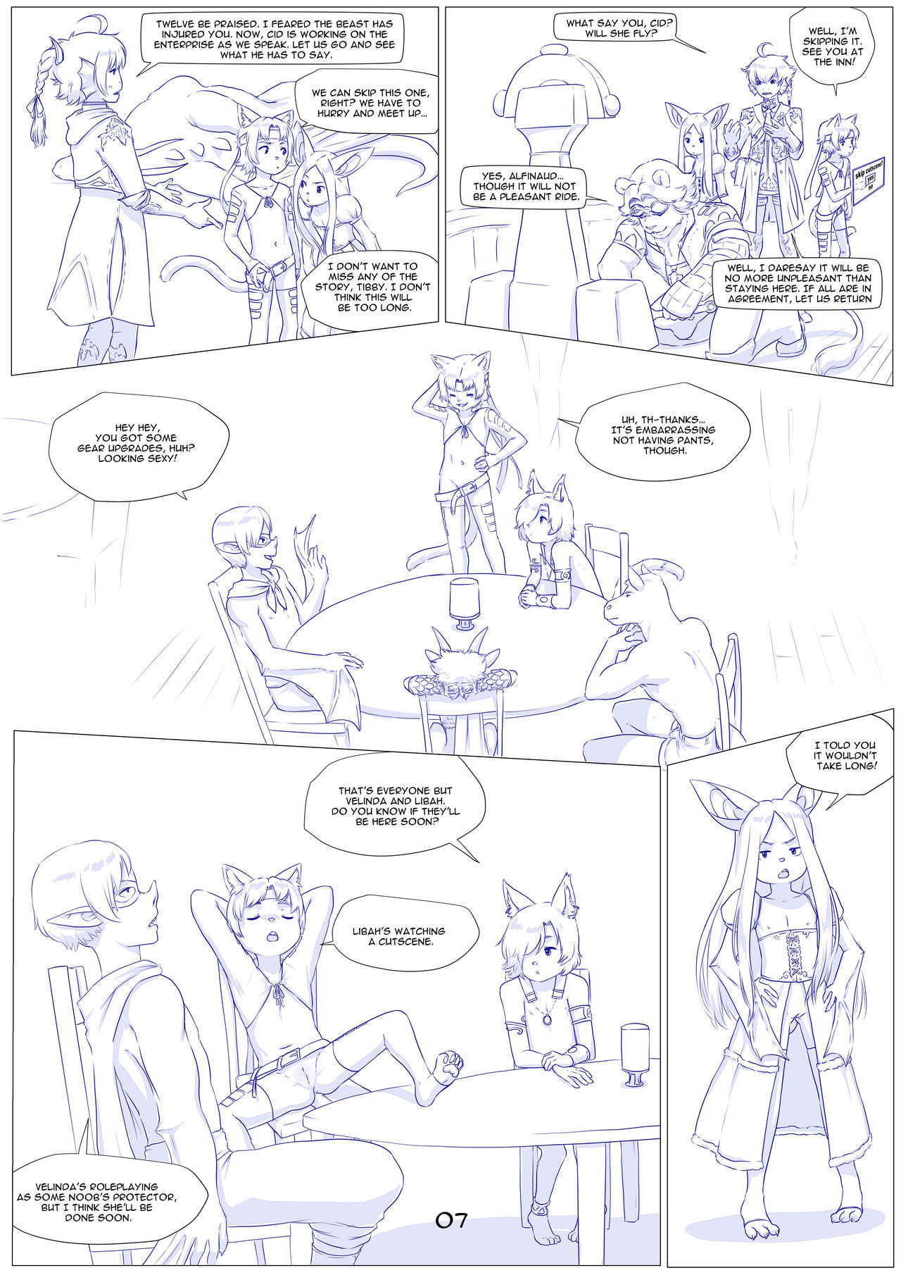 Furry Fantasy XIV Chapter 5 page 8 full