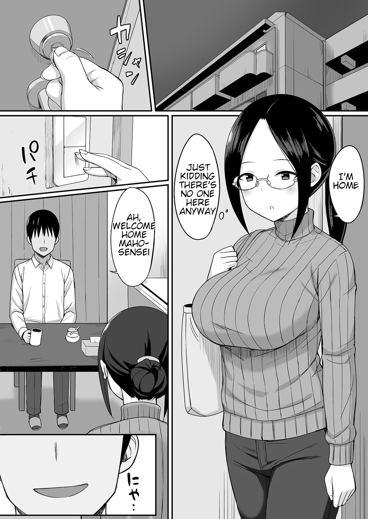 Fukujuu no noroi 4 ~ Maho Sensei, Onaho-ka Yarihoudai hen | The Curse of Obedience 4 Maho-sensei Onahole all you can-hen ~ page 2 full