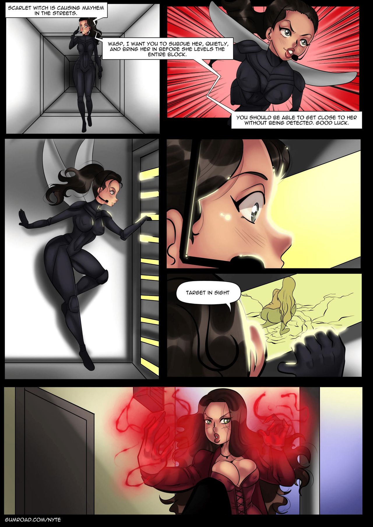 The Wasp VS Scarlet Witch page 2 full