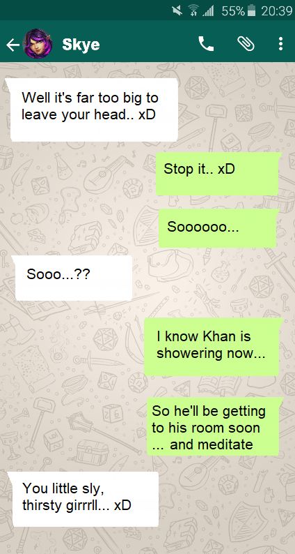 Lian and Skye gossip about Khan page 8 full